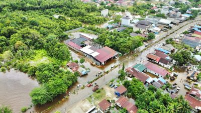 Sungai Barito Meluap, Enam Kecamatan di Kabupaten Murung Raya Terendam Banjir