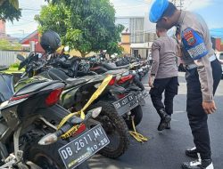 Bidang Propam Polda Sulut Gelar Operasi Penegakan Disiplin, Puluhan Kendaraan Terjaring Razia
