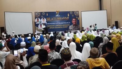 Silaturahmi Bersama Umat Muslim se- Sulut, YSK Sampaikan Komitmen Bangun Emberkasi Haji di Manado