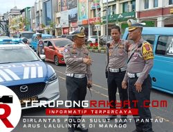 Dirlantas Polda Sulut Tinjau Langsung Kemacetan Akibat Antrian BBM di SPBU Manado