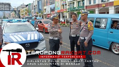 Dirlantas Polda Sulut Tinjau Langsung Kemacetan Akibat Antrian BBM di SPBU Manado