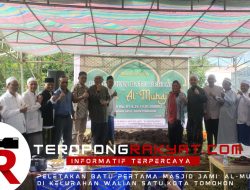 Masjid Jami’ Al-Muhajirin di Walian Satu, Tomohon Resmi Dibangun, Kakan Kemenag Letakan Batu Pertama