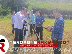 Pembangunan Masjid Jami’ Al-Muhajirin Kota Tomohon Terus Dikebut, Kemenag Sulut Kalibrasi Arah Kiblat
