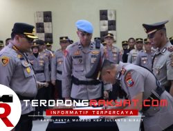 Kapolresta Manado Kombes Pol Julianto Sirait Pimpin Serah Terima Jabatan Dua Kapolsek dan Kasat Lantas
