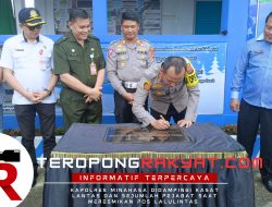 Kapolres Minahasa Resmikan Pos Polisi Satuan Lalu Lintas di Kelurahan Koya, Tondano