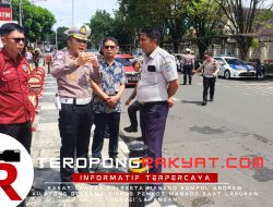 Satlantas Polresta Manado Bersama Dishub Lakukan Survei Lapangan Program Kanalisasi Jalur Biru di Jalan Sam Ratulangi