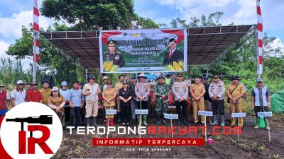 Dukung Ketahanan Pangan Nasional, Polsek Kakas Gelar Penanaman Jagung di Desa Pahaleten