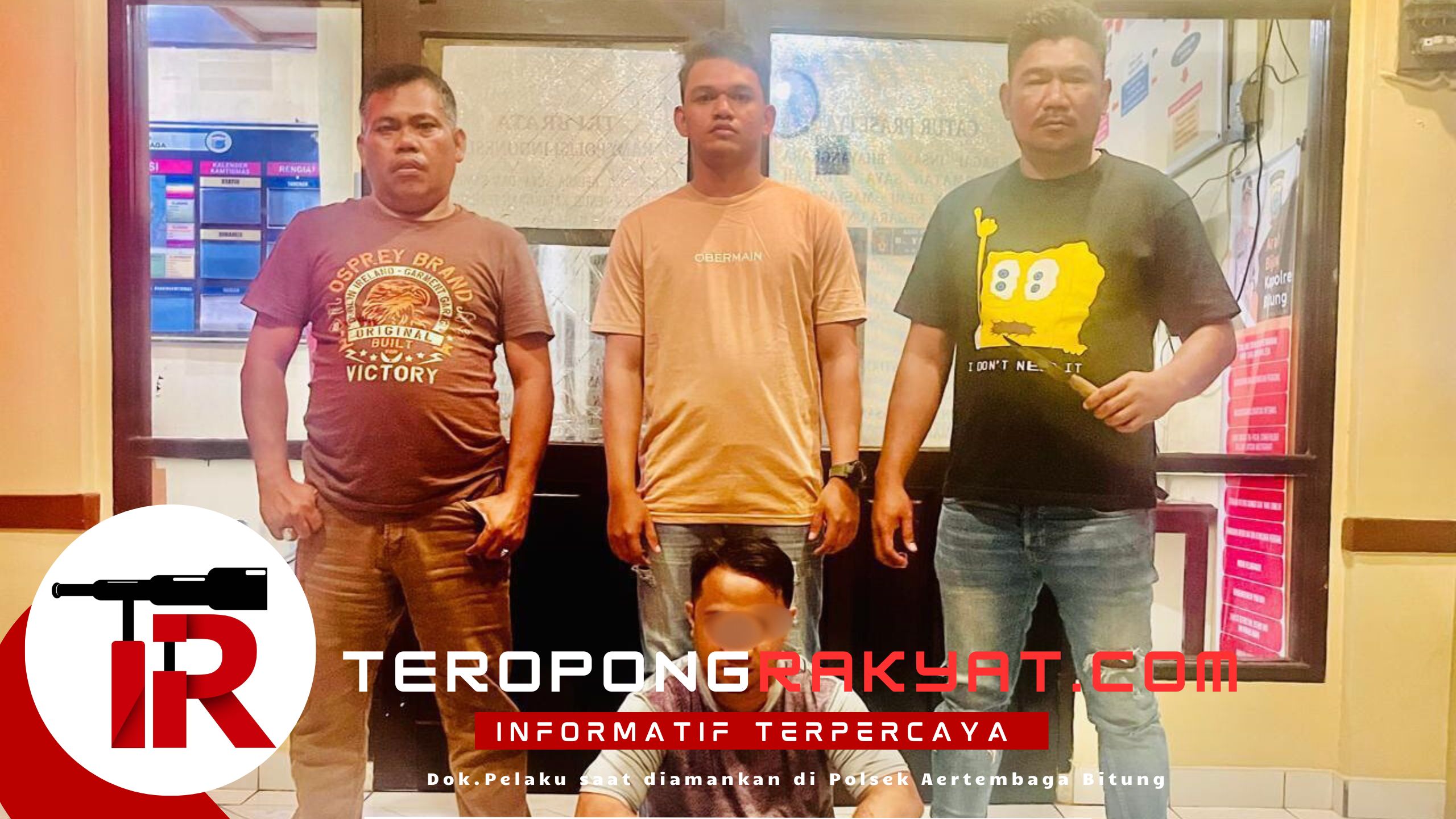 Pelaku Penganiayaan Ditangkap Polsek Aertembaga Bitung, Motif Sakit Hati Akibat Caci Maki Ibu Kandung