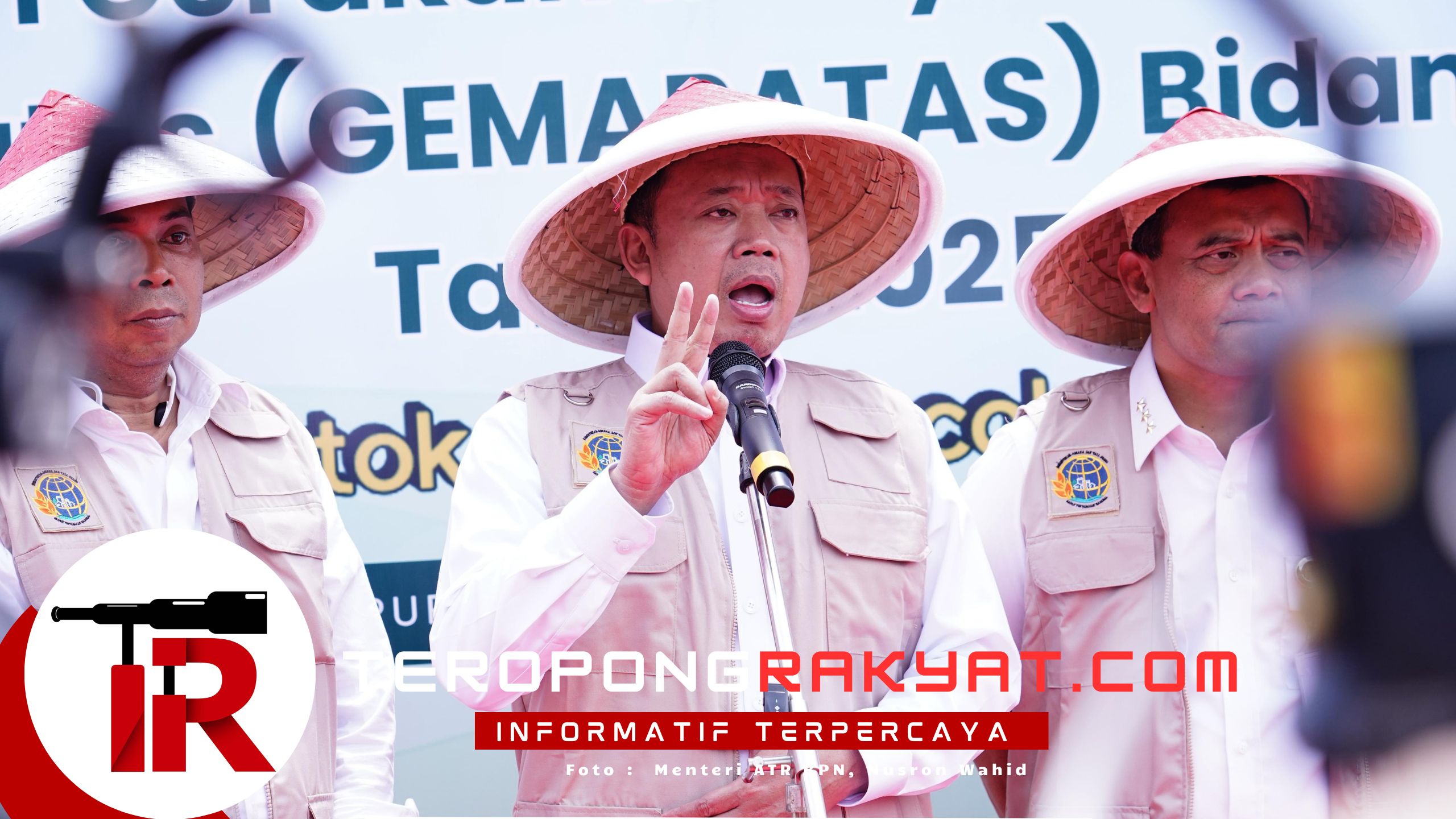 Menteri ATR/BPN Nusron Wahid Tegaskan Pentingnya Patok Batas Tanah dalam GEMAPATAS 2025