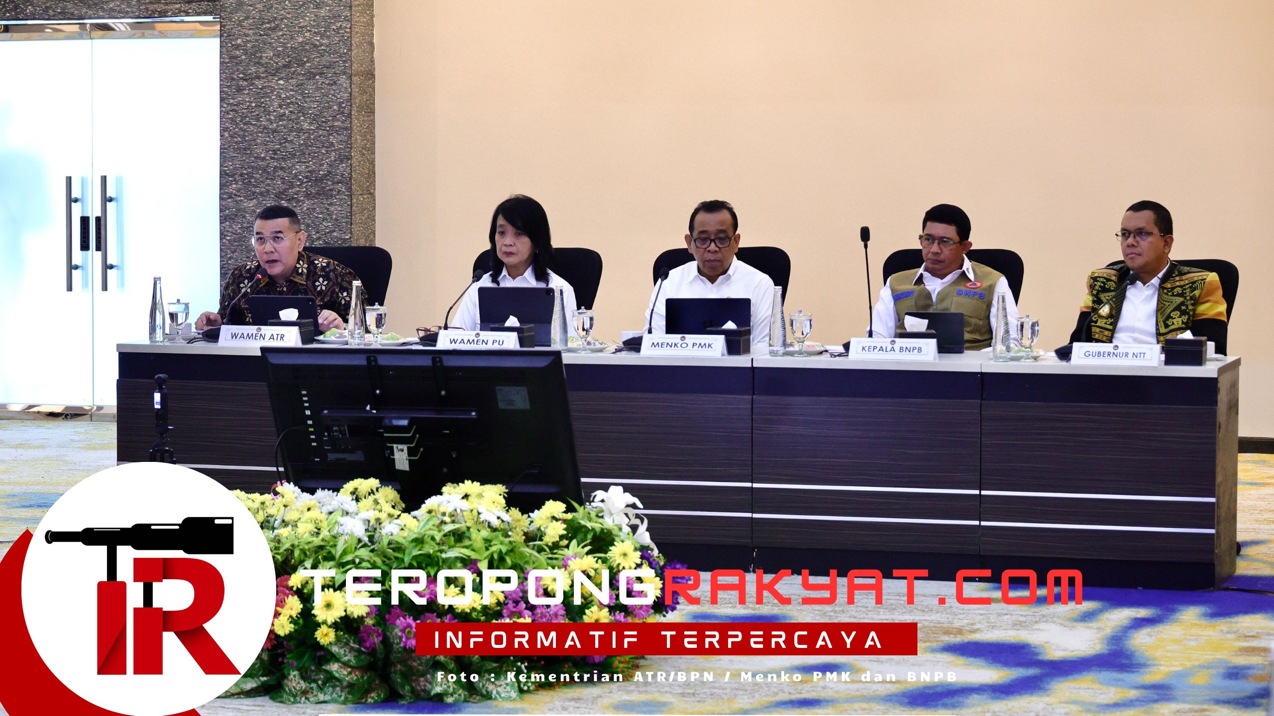 Wamen Ossy Laporkan Progres Pengadaan Tanah untuk Huntap Warga Terdampak Erupsi Gunung Lewotobi Laki-laki ke Menko PMK