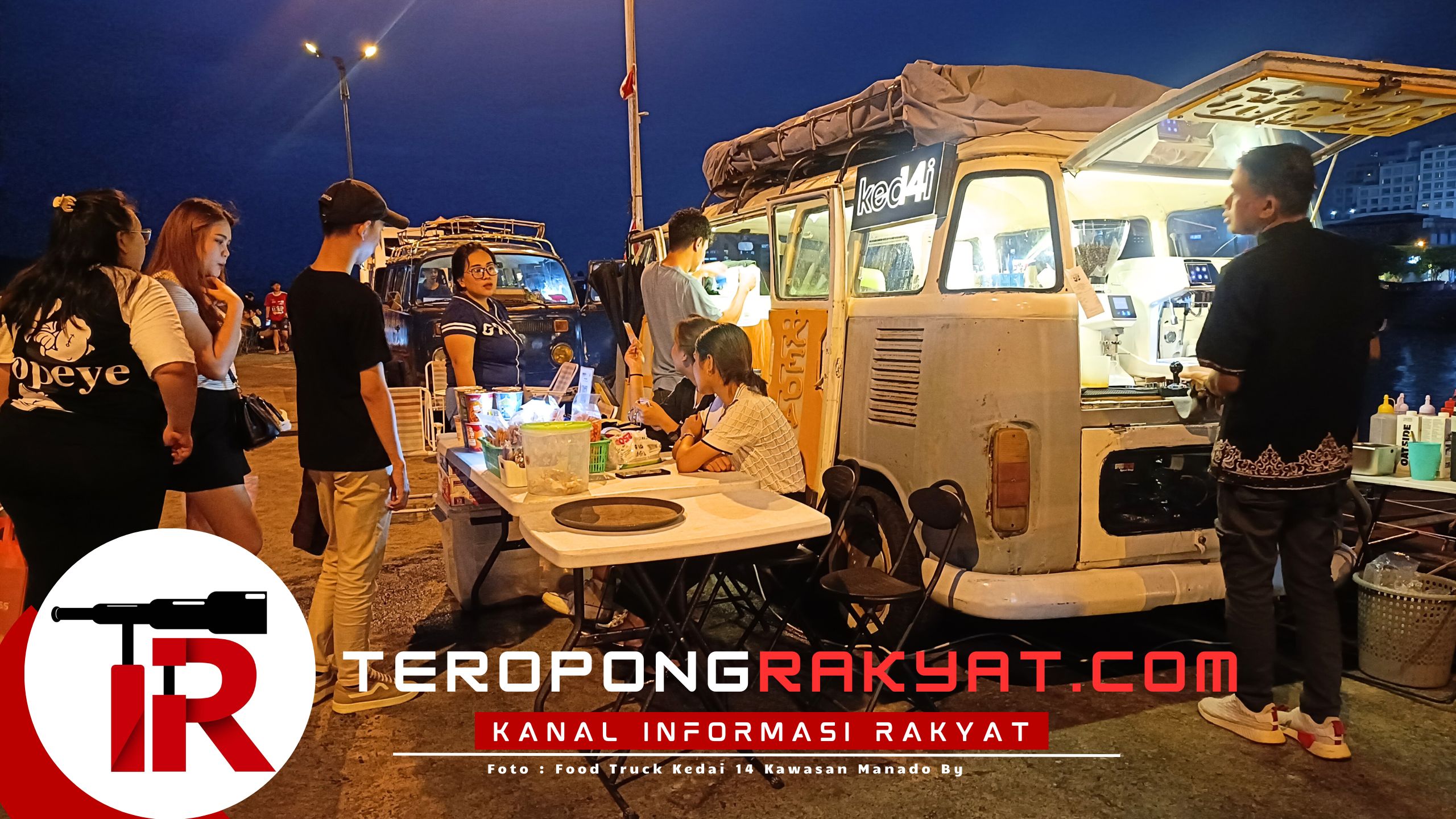 Food Truck Kedai 14 di Kawasan Manado Bay jadi Tren Baru Kuliner di Sulawesi Utara, Omzet Capai Jutaan Rupiah per Hari