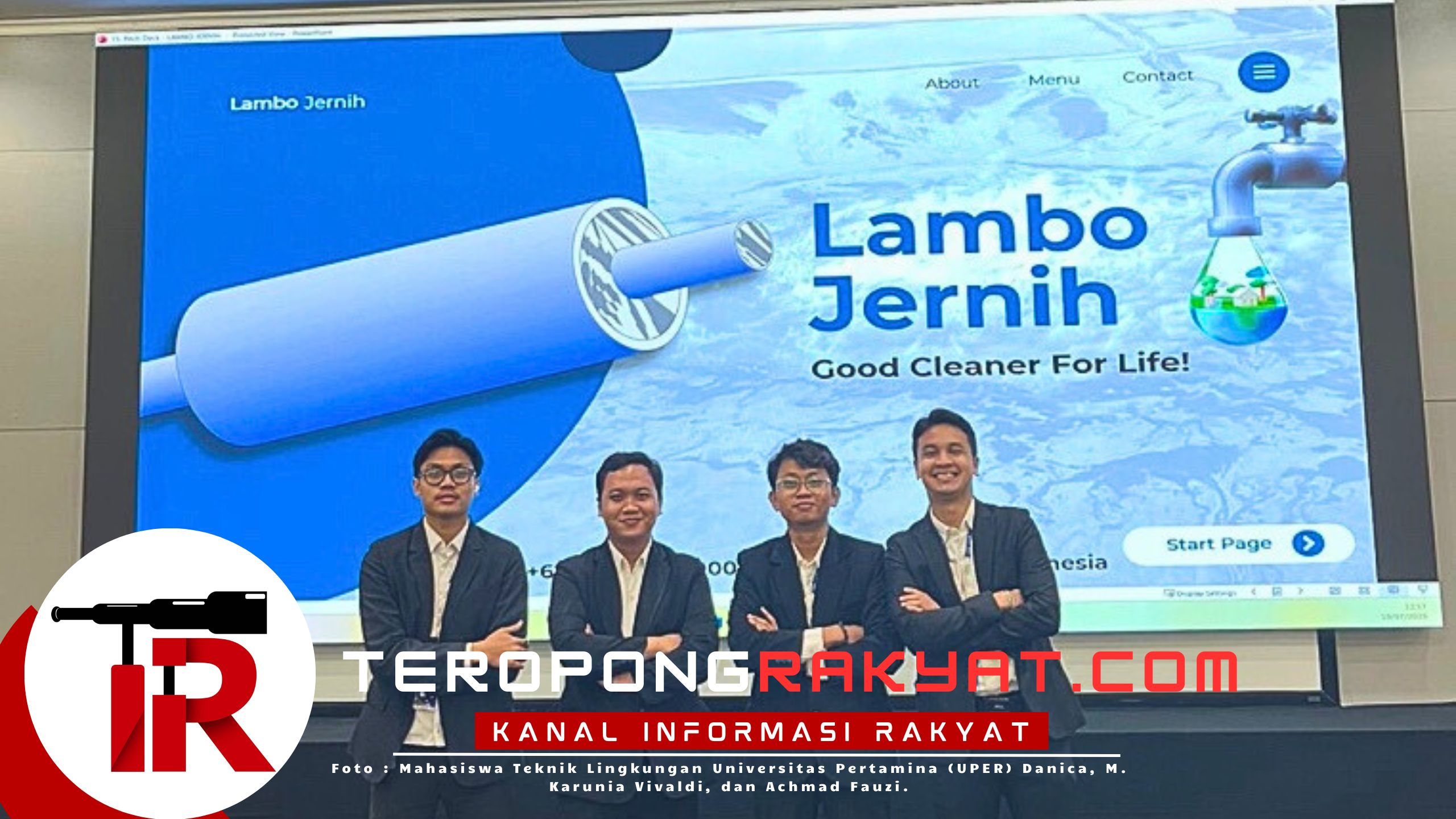 Sulap Lumpur Lapindo Jadi Air Bersih, Mahasiswa Universitas Pertamina Hadirkan Lambo Jernih Ramah Lingkungan
