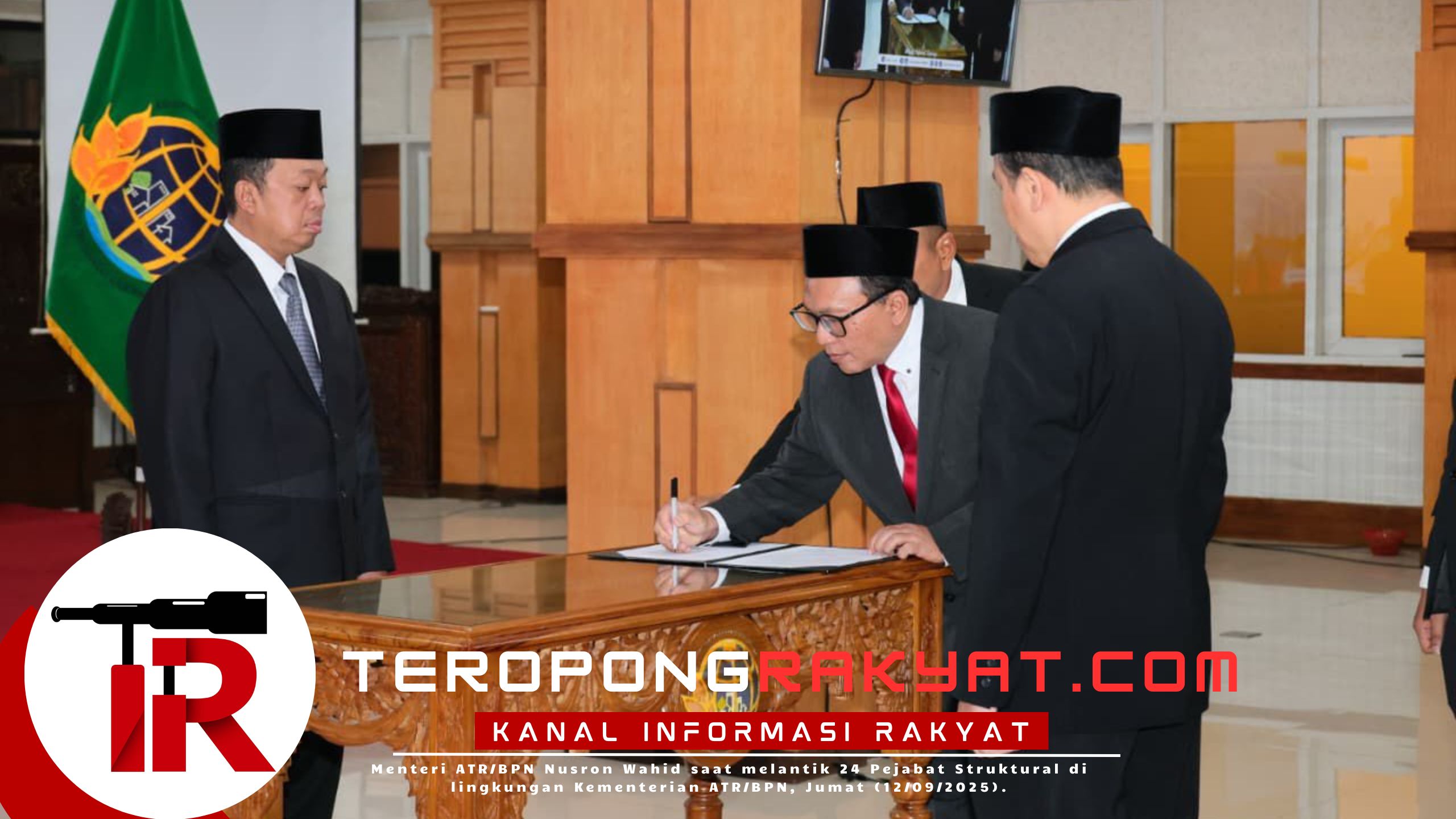 Lantik Pejabat Struktural, Menteri ATR/Kepala BPN: Layani Masyarakat dengan Hati, Bukan Transaksi
