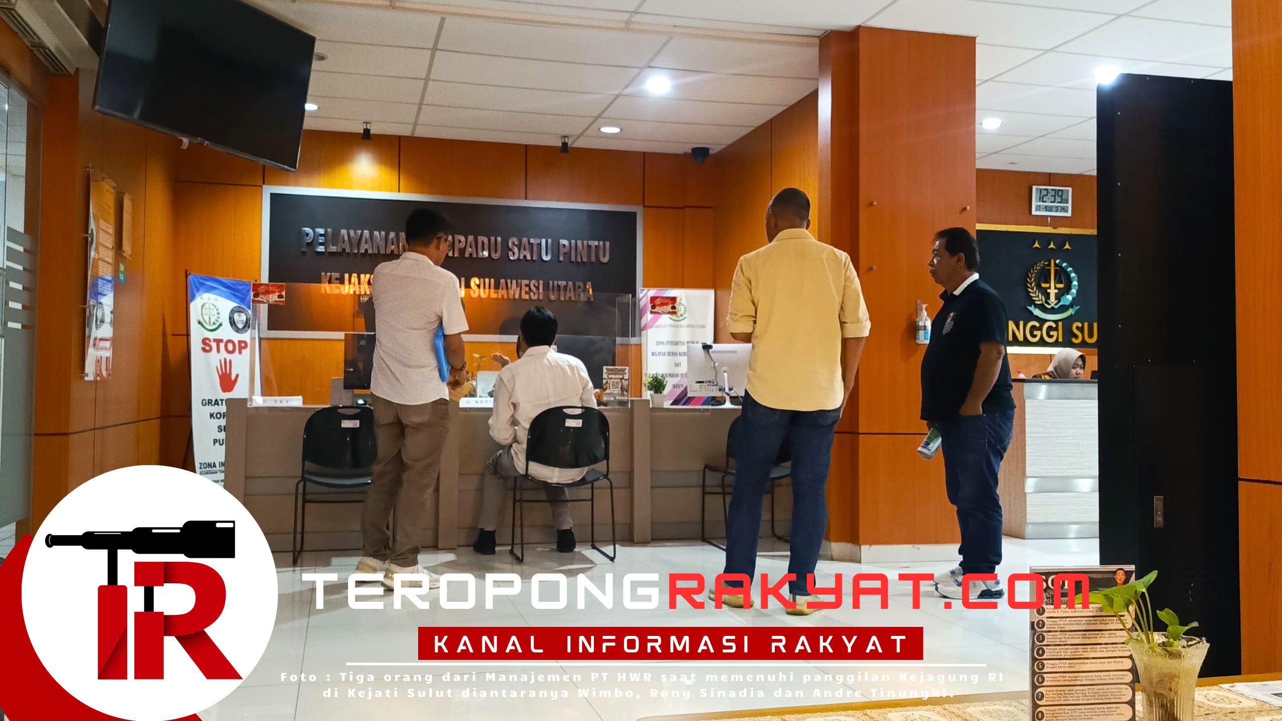 Dugaan Penyerobotan Lahan dan Pajak Tambang, Manajemen PT HWR Diperiksa Kejagung RI di Kejati Sulut