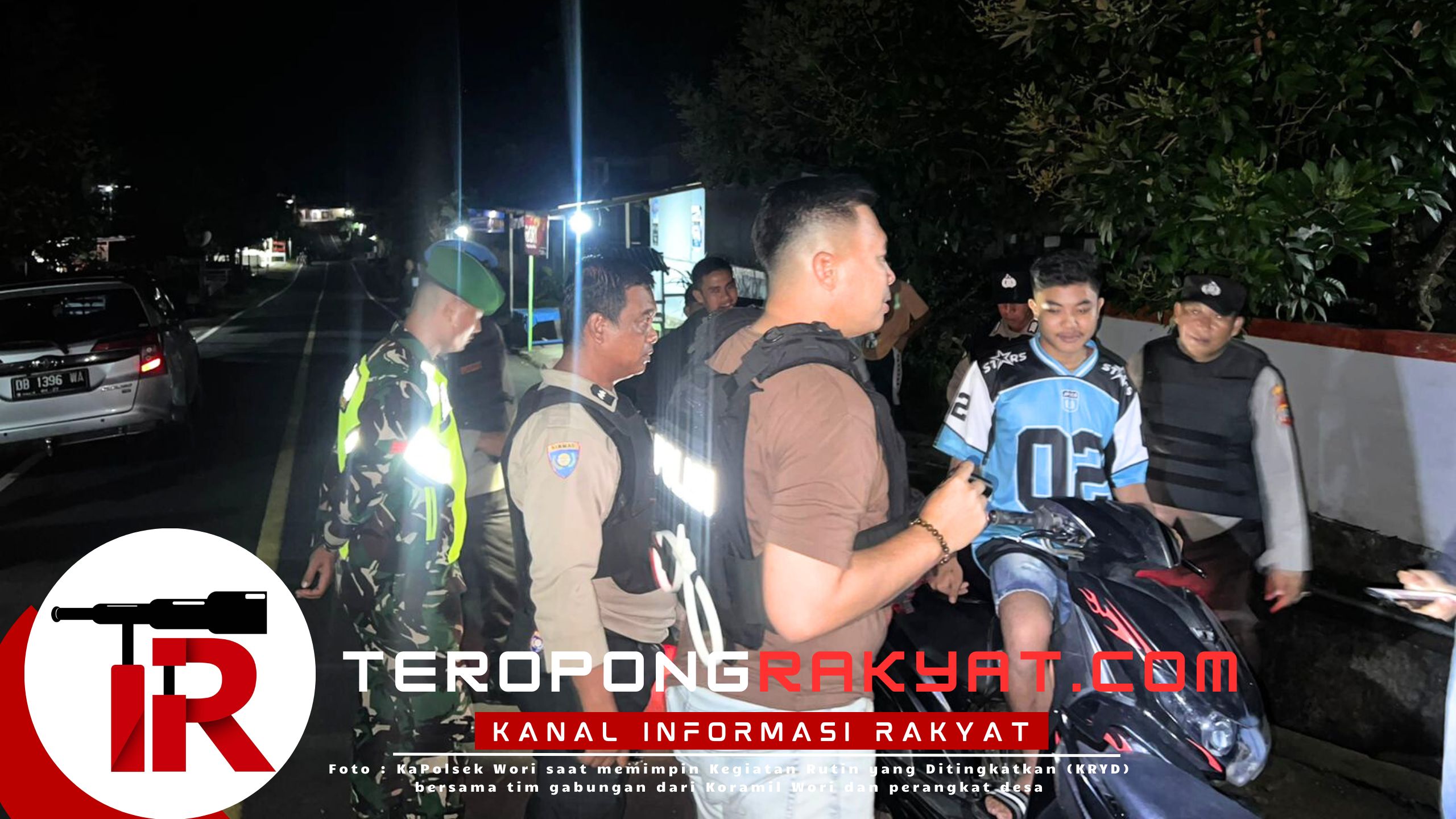 Polsek Wori Gelar Patroli Gabungan, Ciptakan Situasi Aman dan Kondusif