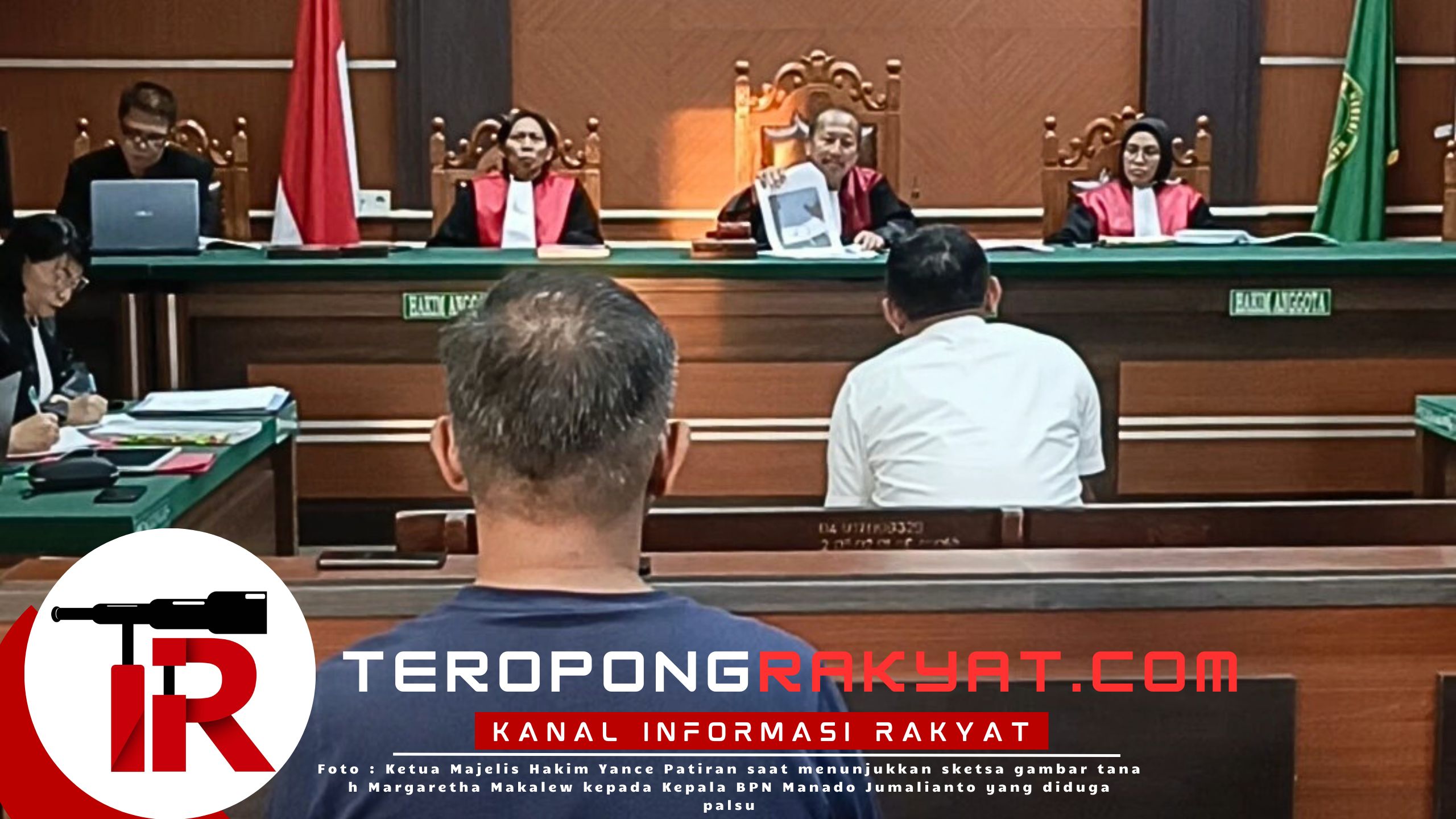 Kepala BPN Manado Jumalianto Tegaskan Sketsa Gambar Tanah Margaretha Makalew Bukan Produk BPN Alias Palsu!