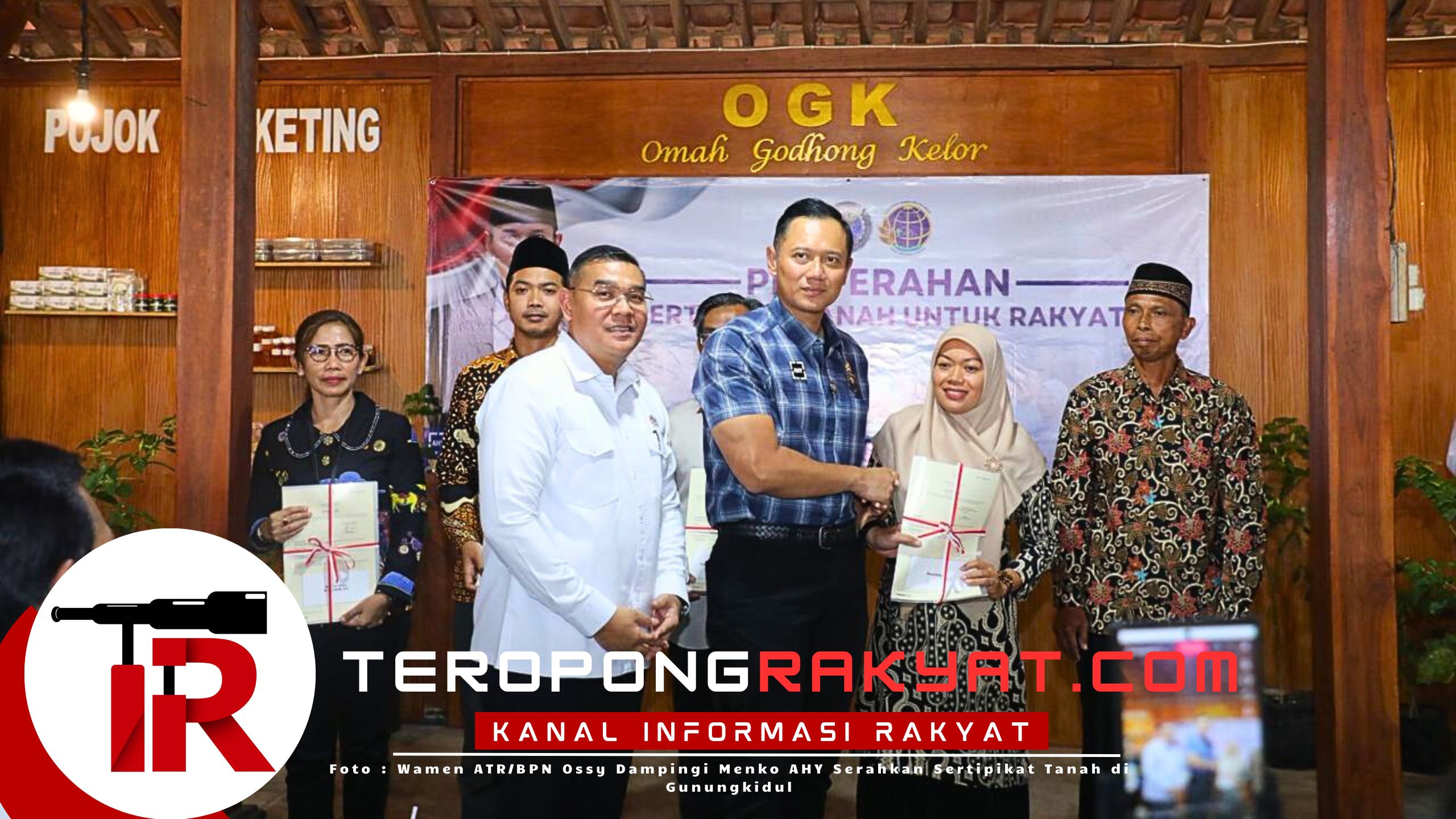Wamen ATR/BPN Ossy Dampingi Menko AHY Serahkan Sertipikat Tanah di Gunungkidul: Bukti Nyata Kolaborasi Pemerintah