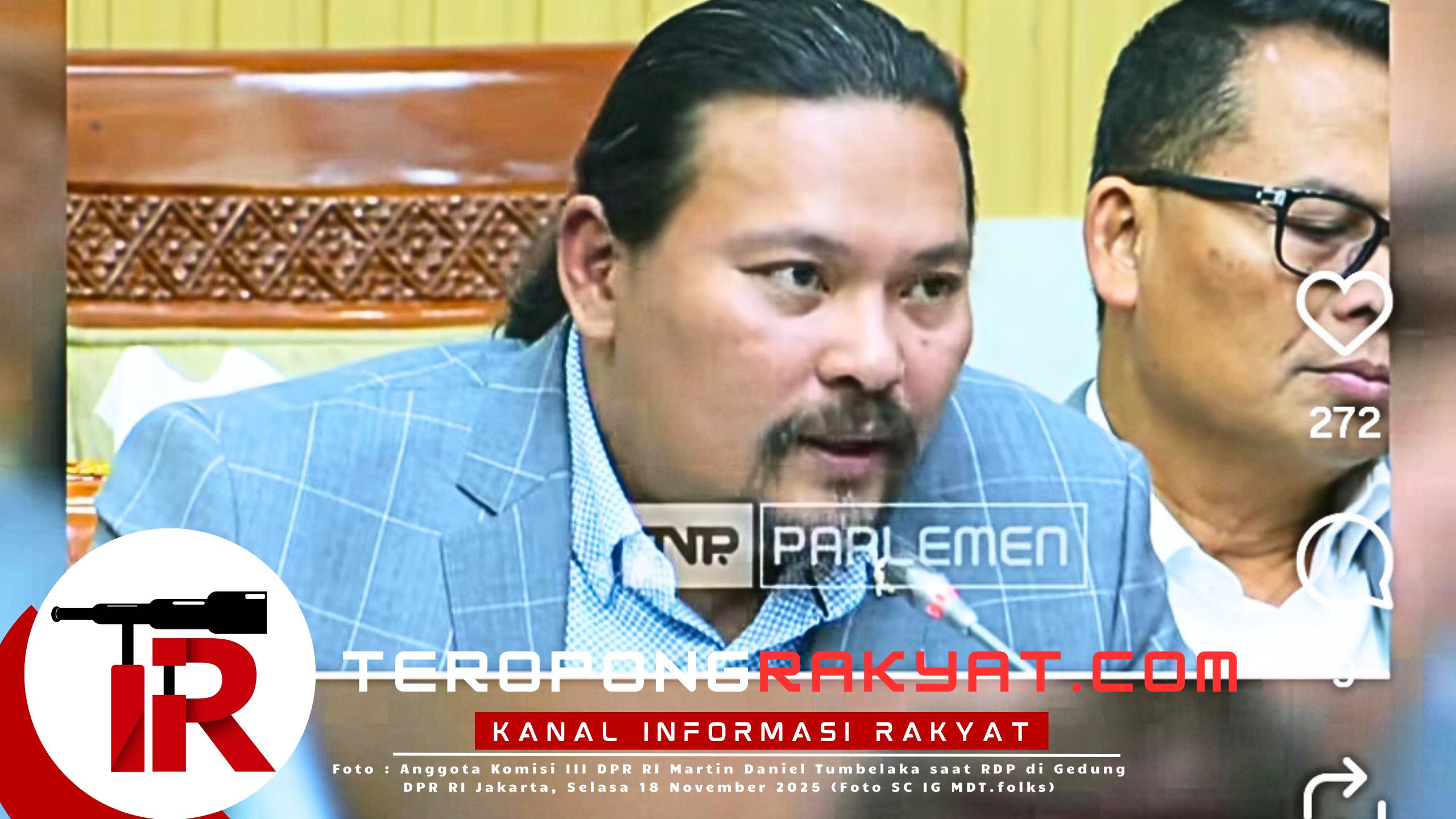 Anggota Komisi III DPR RI Martin Daniel Tumbelaka Kritik Tegas Ketidakharmonisan Polisi dan PN Manado: Penegakan Hukum Terancam Lumpuh!