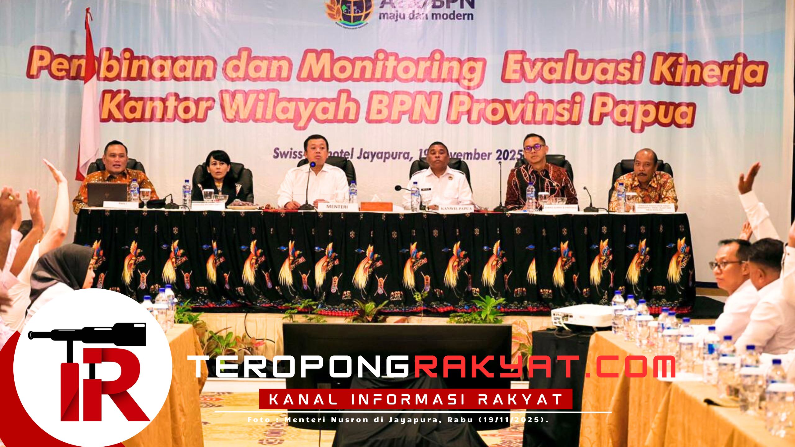 Pembinaan di Kanwil BPN Provinsi Papua, Menteri Nusron Perkuat Layanan Pertanahan: Semakin Sederhana, Semakin Baik