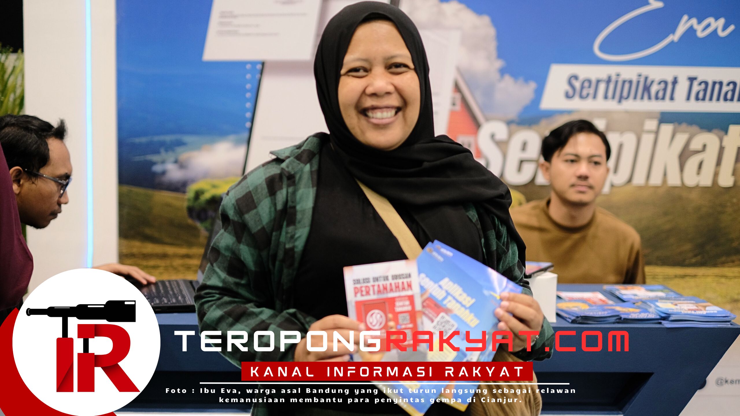 Jadi Relawan Gempa Cianjur, Ibu Eva Tergugah untuk Alih Media ke Sertipikat Elektronik