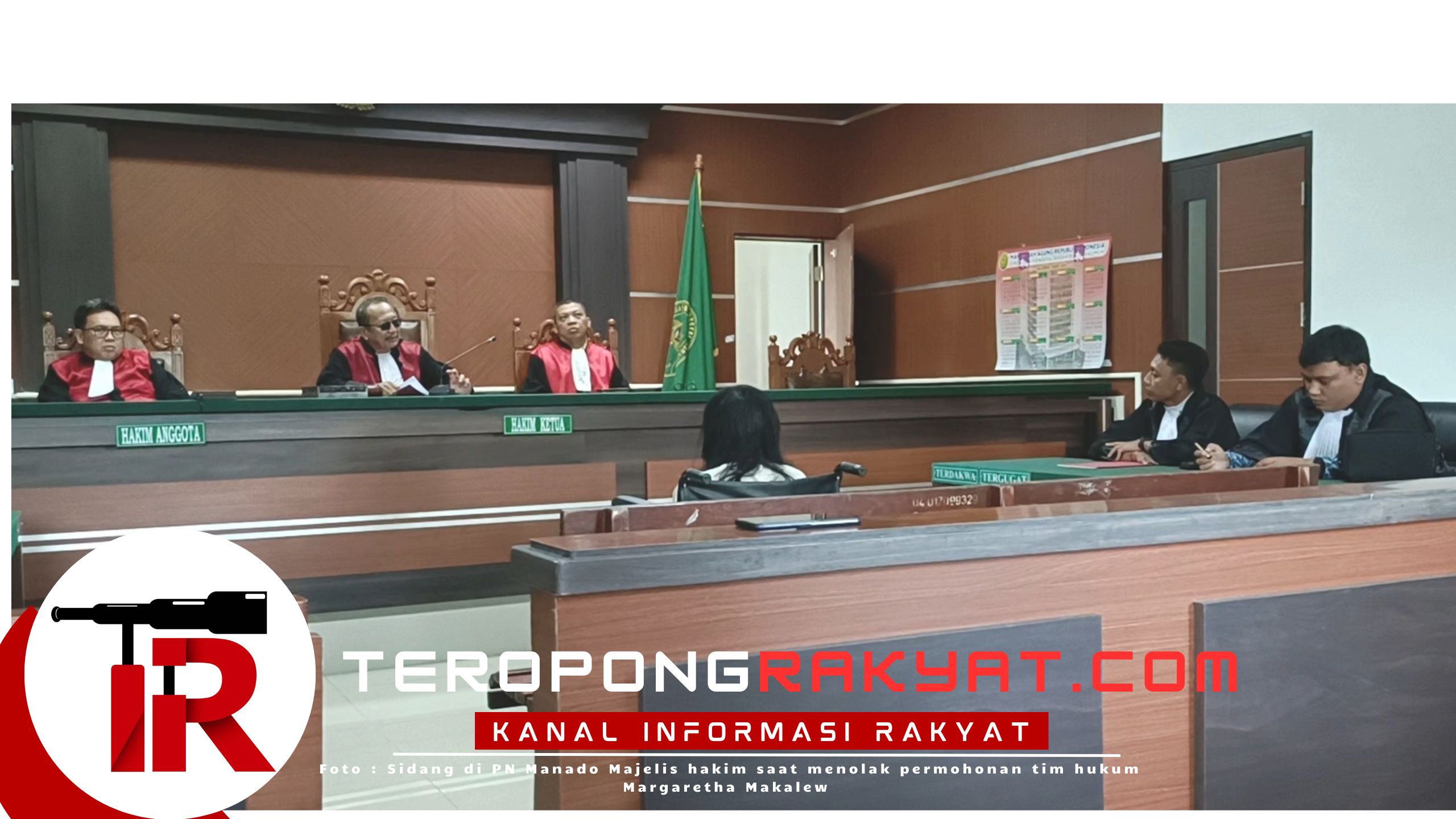 Tegas! Ketua Majelis Hakim PN Manado Tolak Permohonan Kuasa Hukum Margaretha Makalew, Duplik Hanya Diberi Waktu Satu Hari