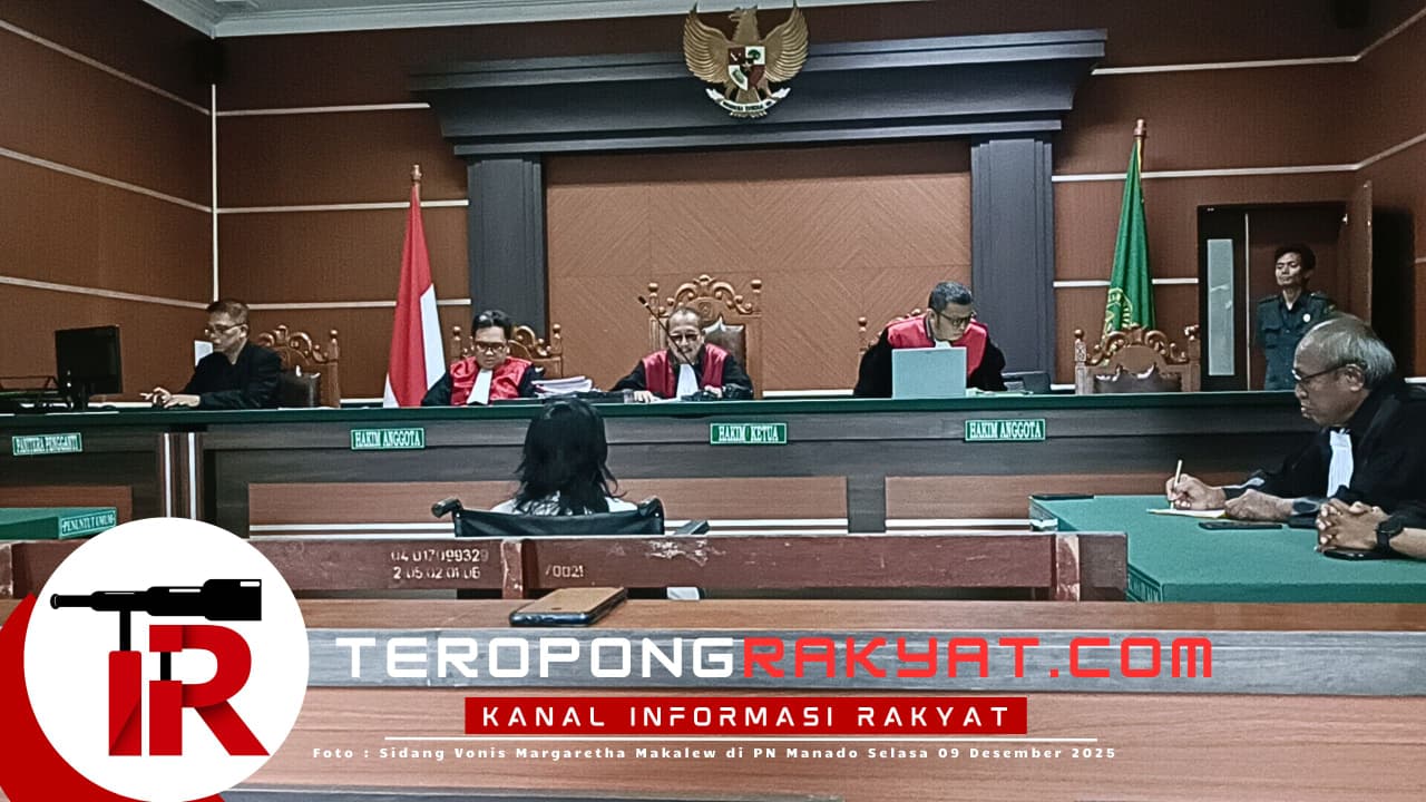 BREAKING NEWS : Hakim Vonis Margaretha Makalew 6 Bulan Penjara, Terbukti Secara Sah Melakukan Tindak Pidana Penyerobotan Tanah