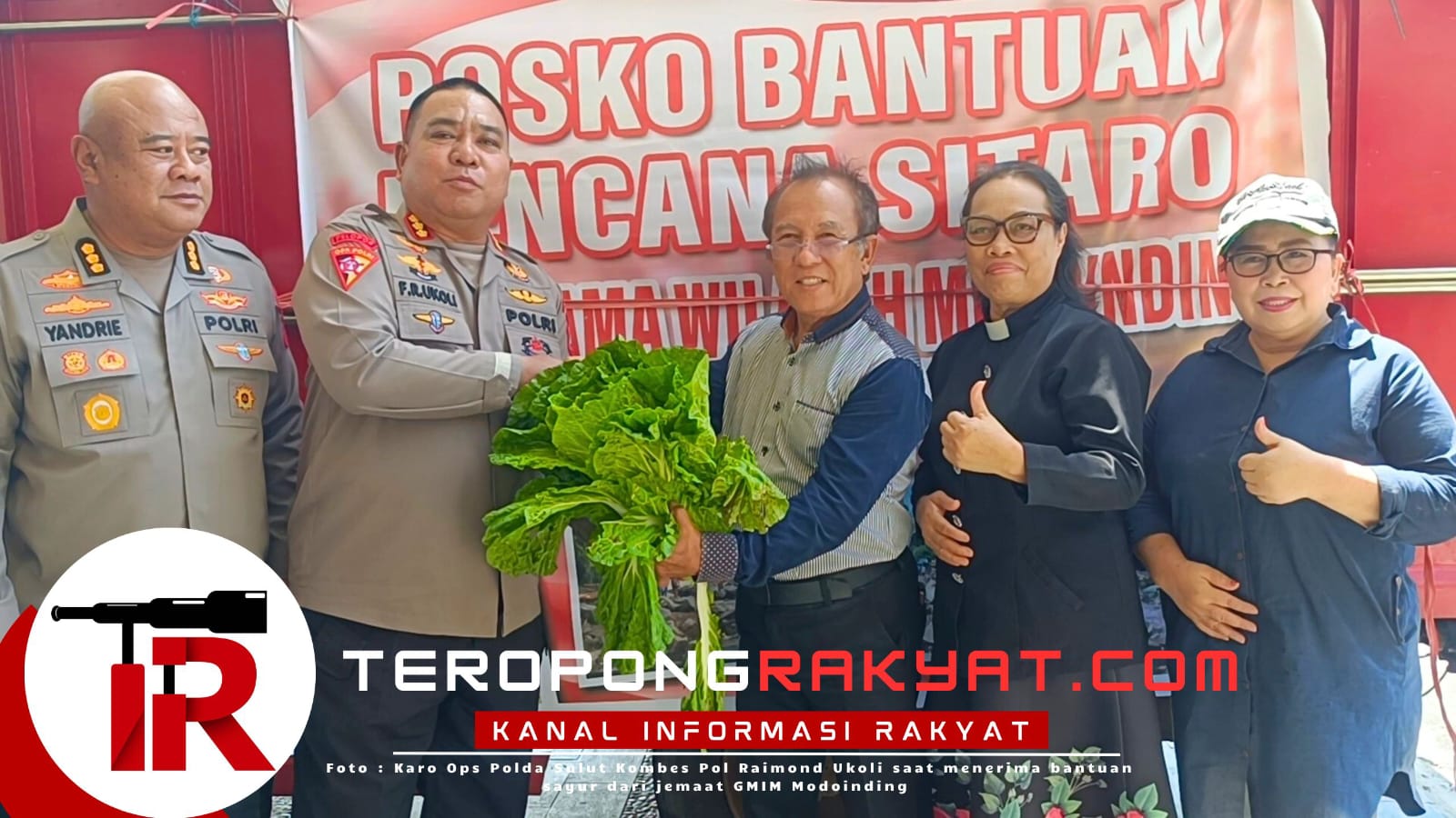 Solidaritas Jemaat GMIM Modoinding Mengalir ke Siau, Polda Sulut Kawal Bantuan Korban Banjir Bandang