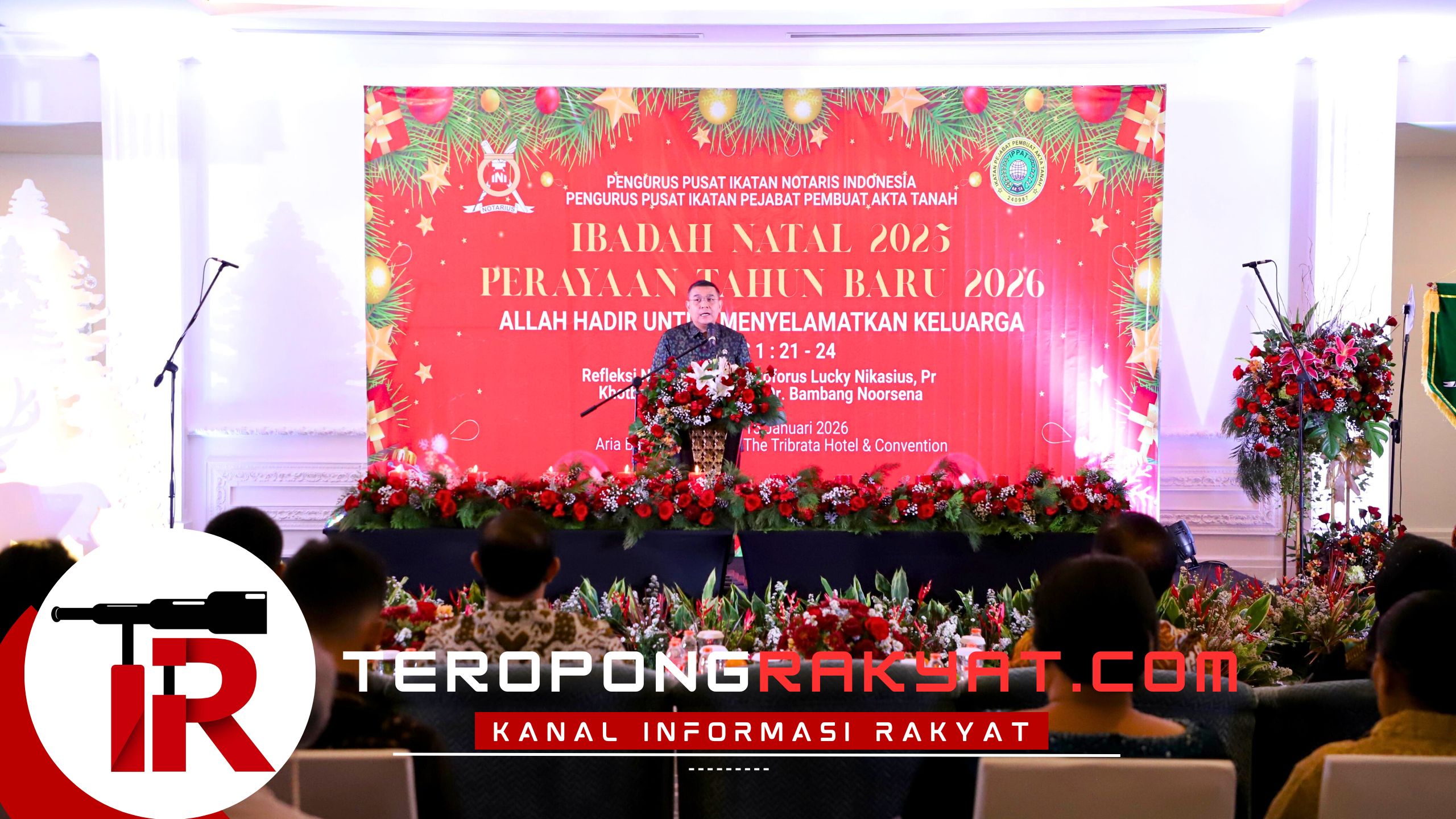 Hadiri Perayaan Natal, Wamen Ossy: Notaris dan PPAT Punya Peran Strategis Hadirkan Negara bagi Masyarakat