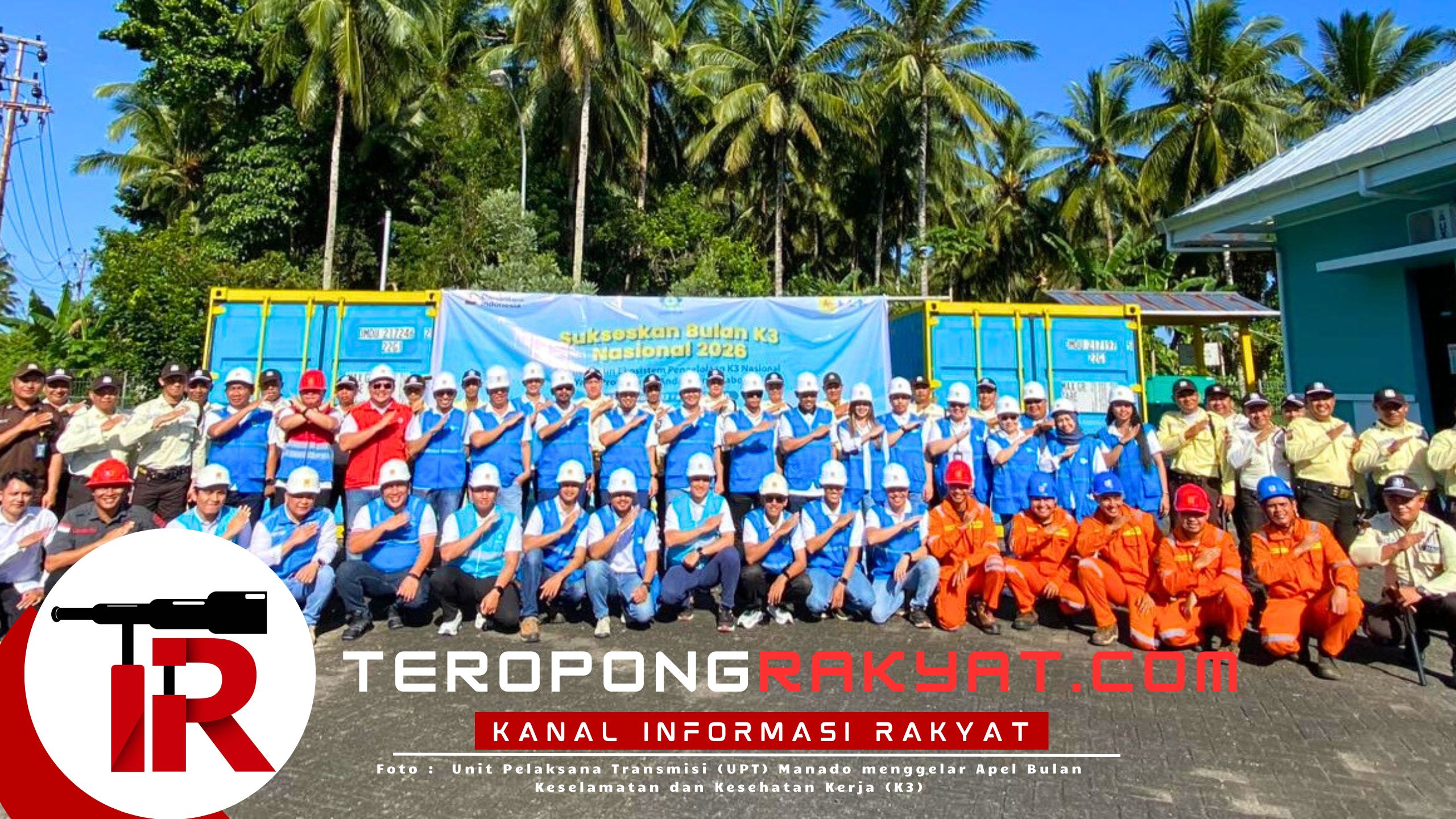 PLN UPT Manado Teguhkan Budaya Keselamatan Kerja Lewat Apel Bulan K3 Nasional