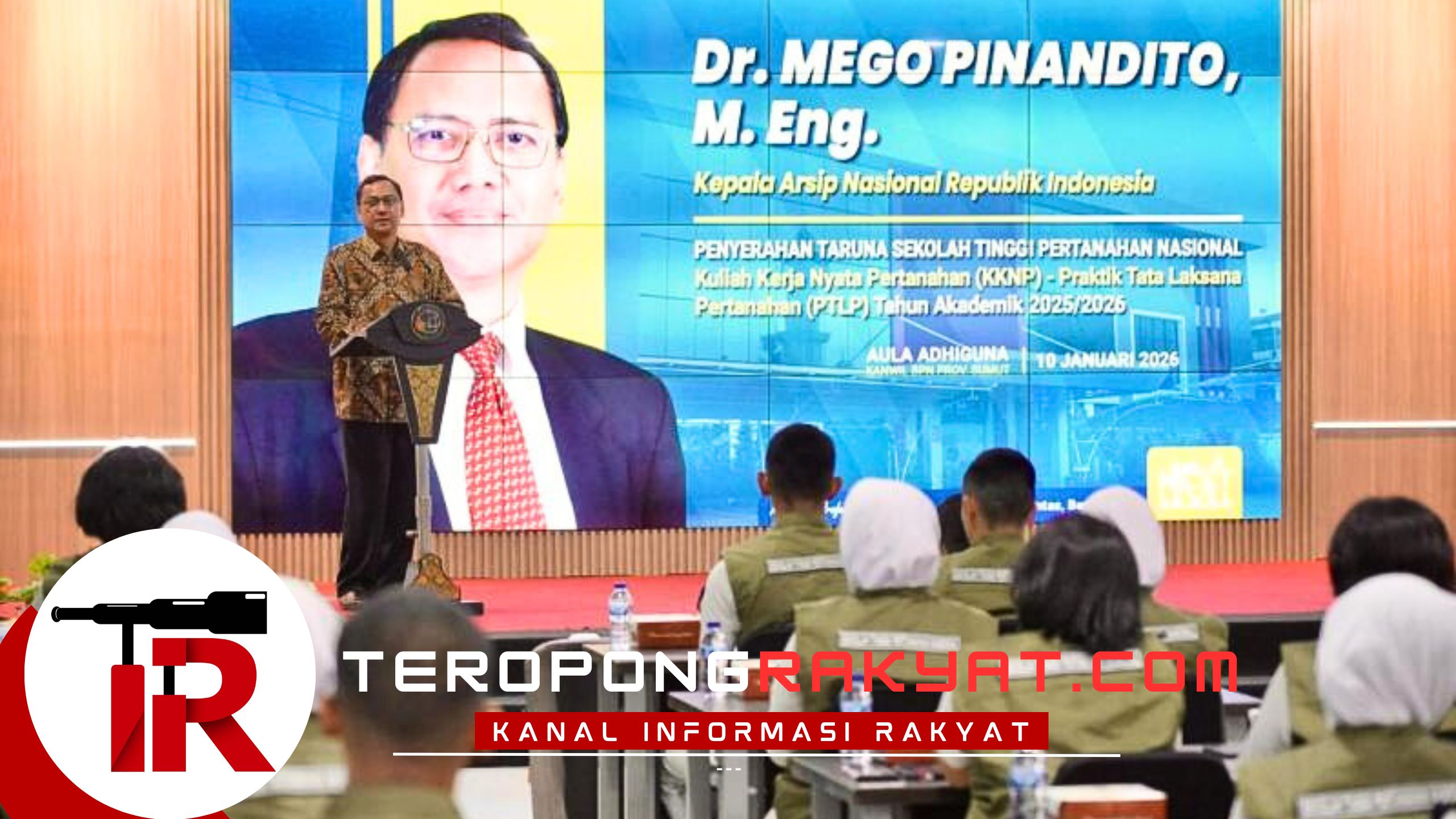 Kepala ANRI Apresiasi Langkah ATR/BPN Libatkan Taruna/i STPN Percepat Restorasi Arsip Pertanahan Pascabencana