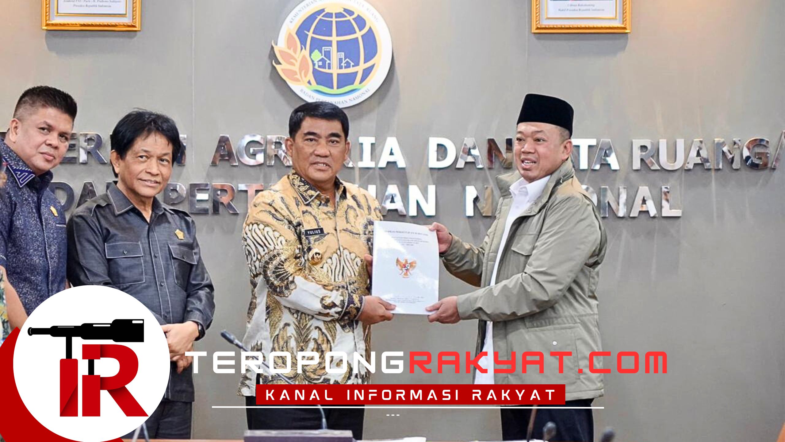 Serahkan Persub RTRW kepada Gubernur Sulawesi Utara, Menteri Nusron Minta RTRW Provinsi Jadi Acuan Penyusunan RTRW Kabupaten/Kota