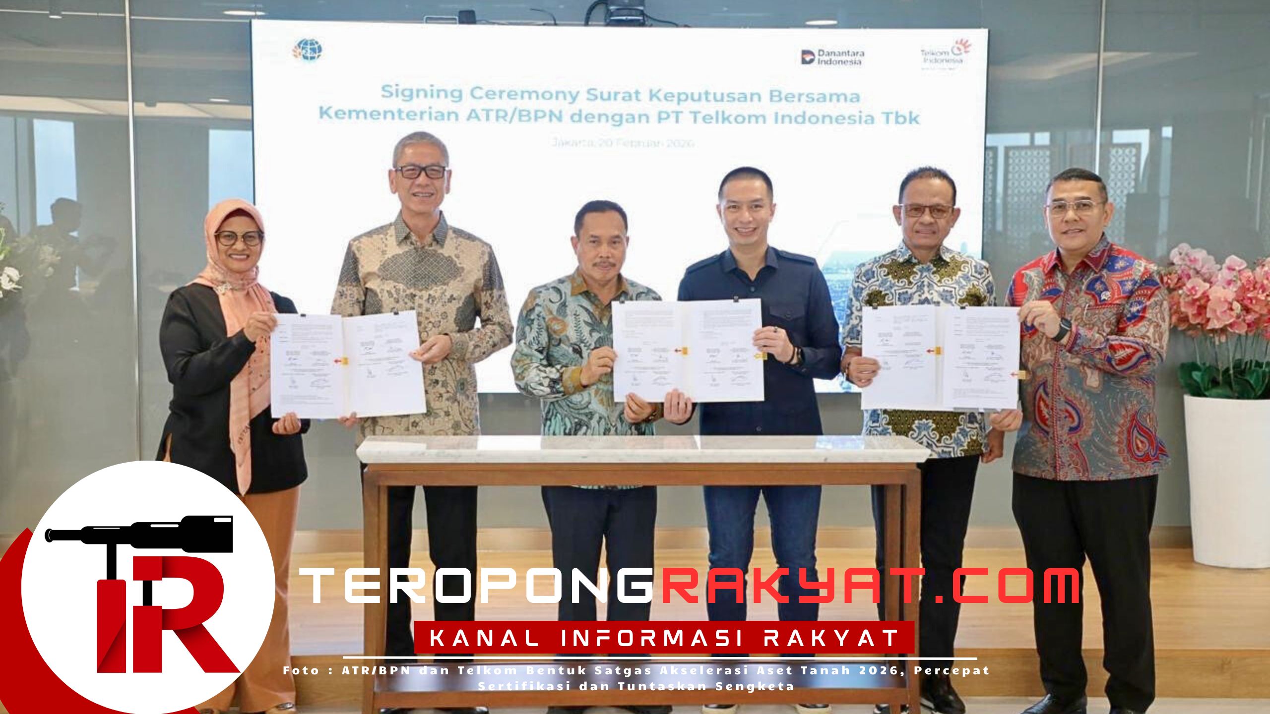 ATR/BPN dan Telkom Bentuk Satgas Akselerasi Aset Tanah 2026, Percepat Sertifikasi dan Tuntaskan Sengketa