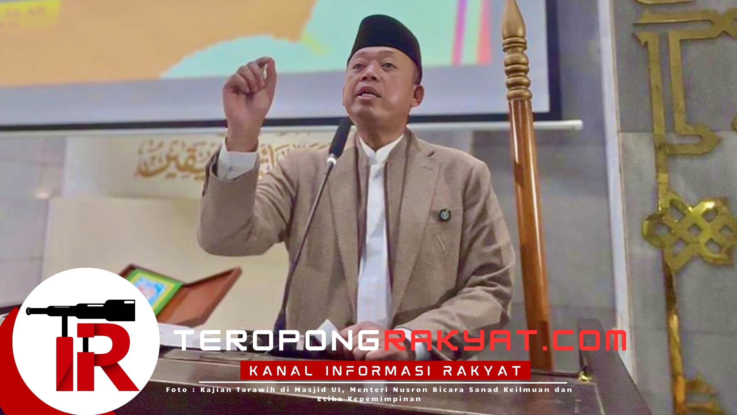 Menteri ATR/BPN Nusron Wahid Tekankan Sanad Keilmuan sebagai Fondasi Etika Kepemimpinan Publik