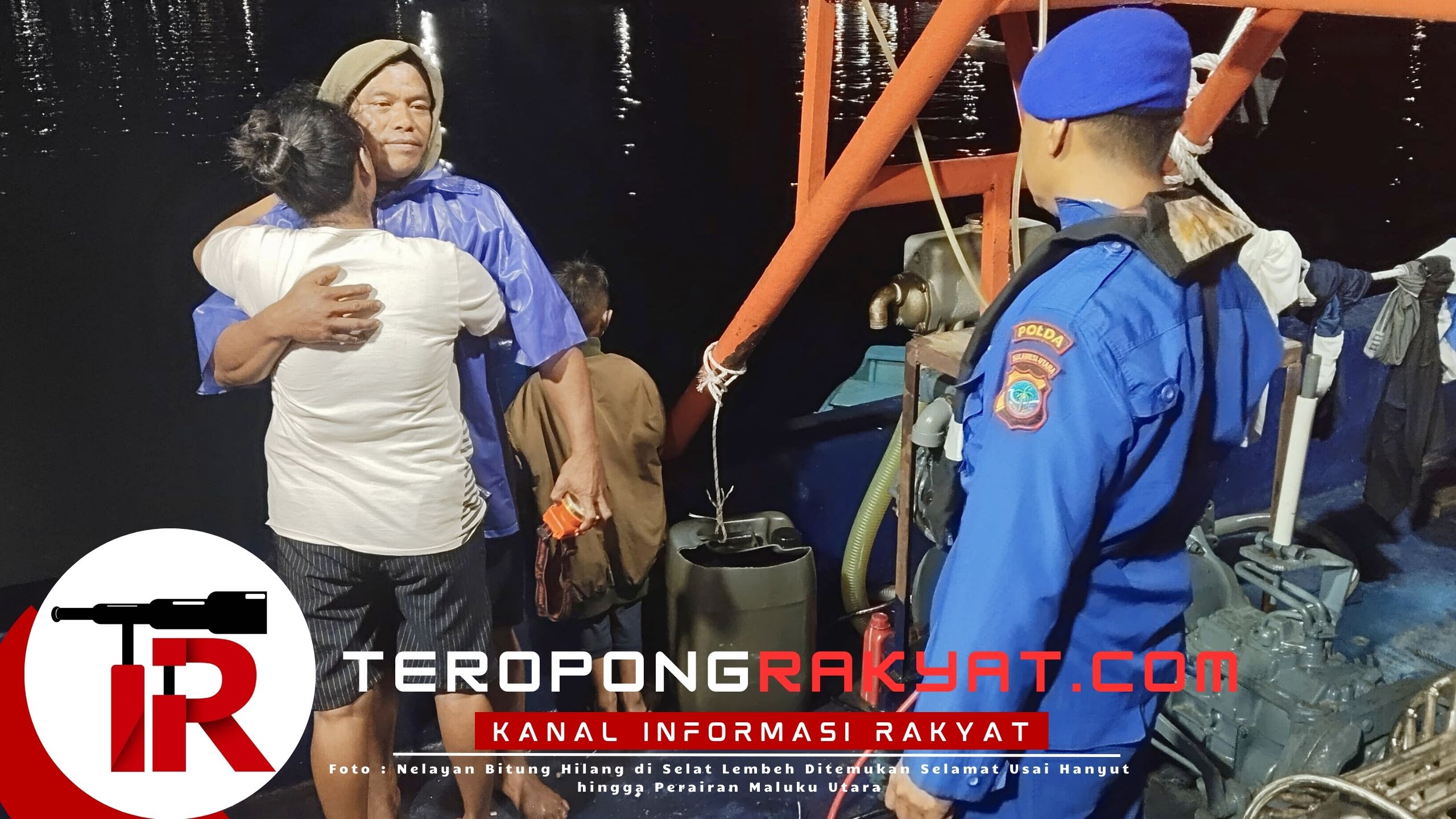 Nelayan Bitung Hilang di Selat Lembeh Ditemukan Selamat Usai Hanyut hingga Perairan Maluku Utara