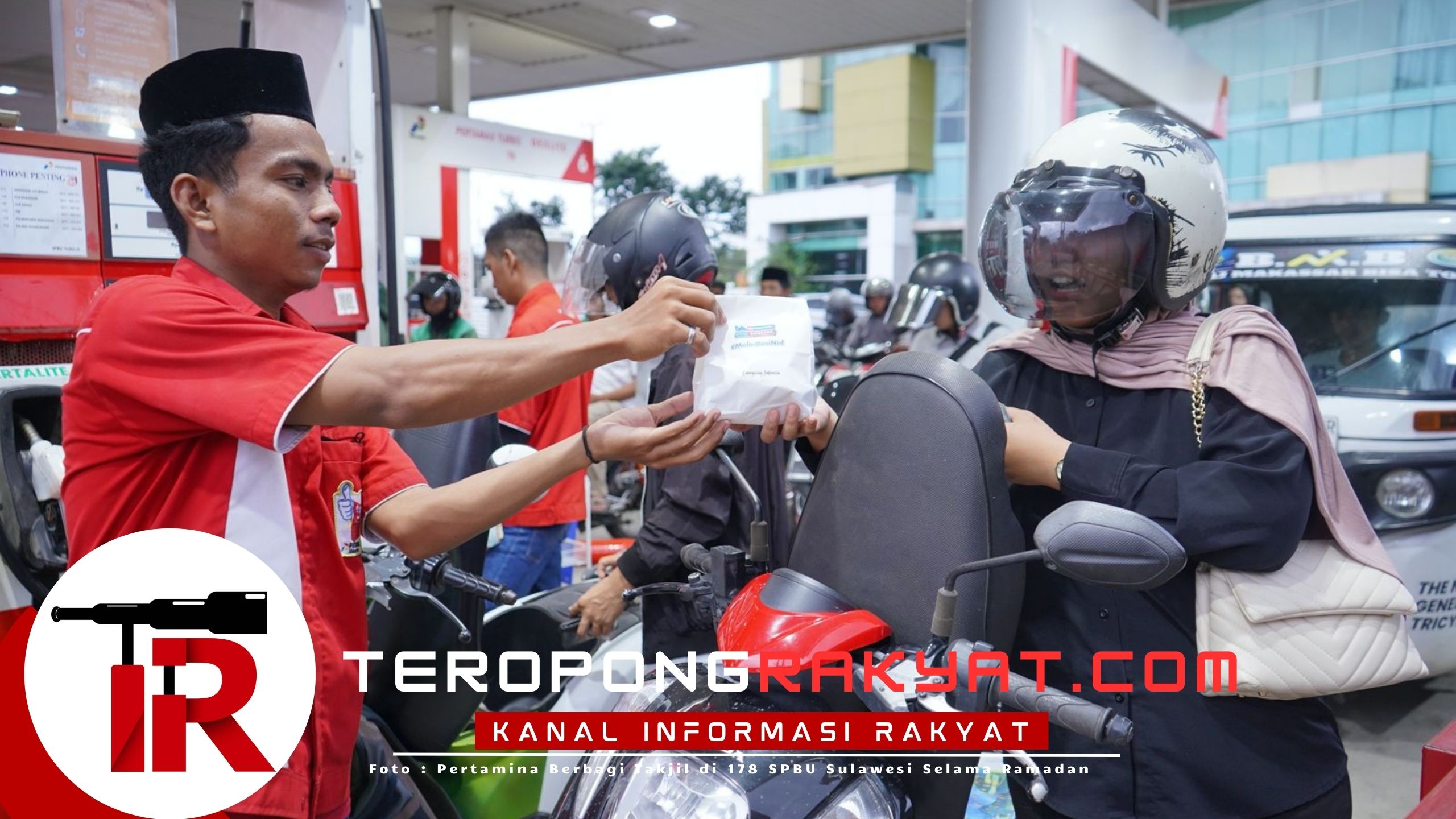Pertamina Berbagi Takjil di 178 SPBU Sulawesi Selama Ramadan