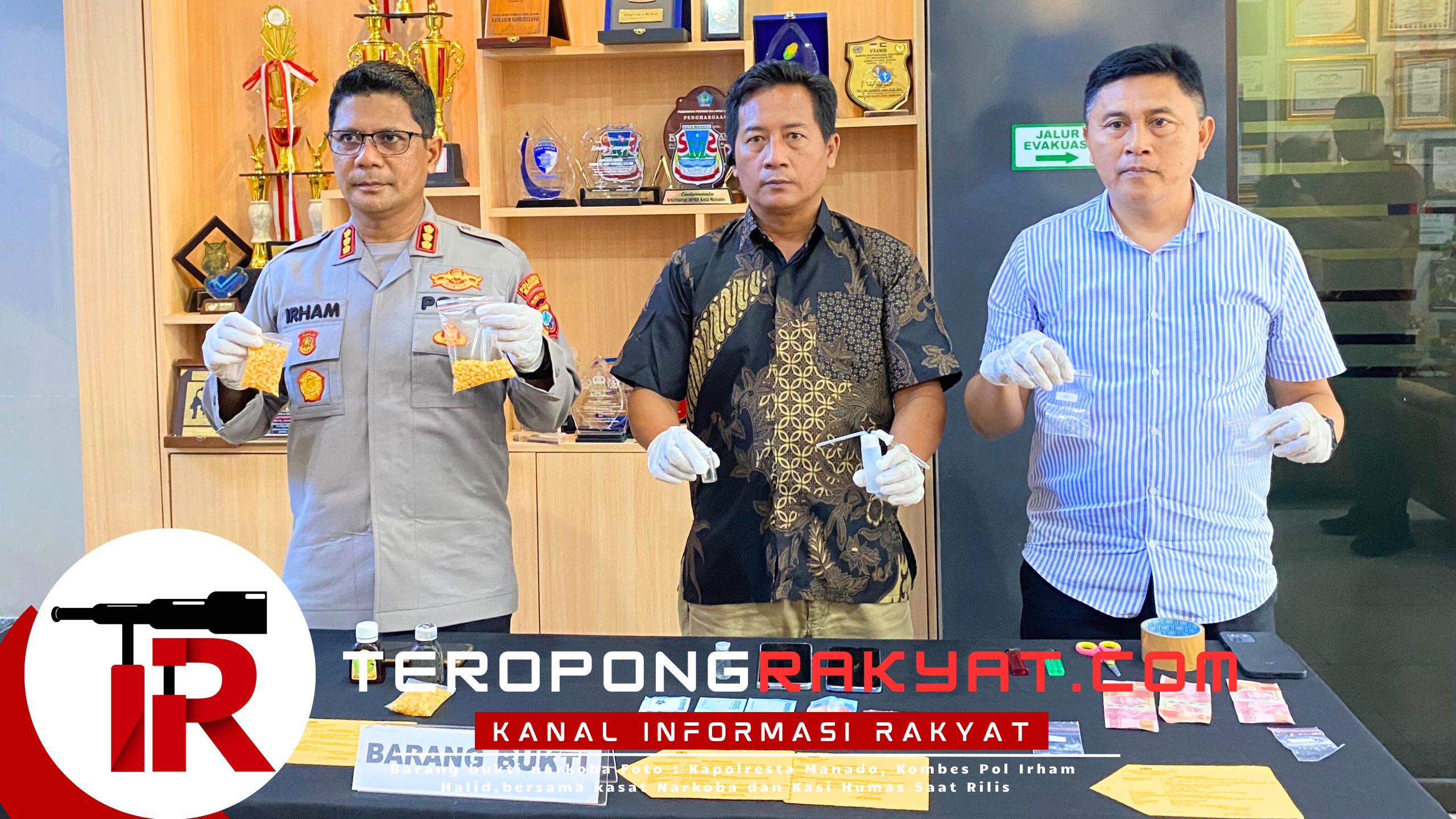 Satres Narkoba Polresta Manado Gulung Sindikat Sabu dan Obat Keras