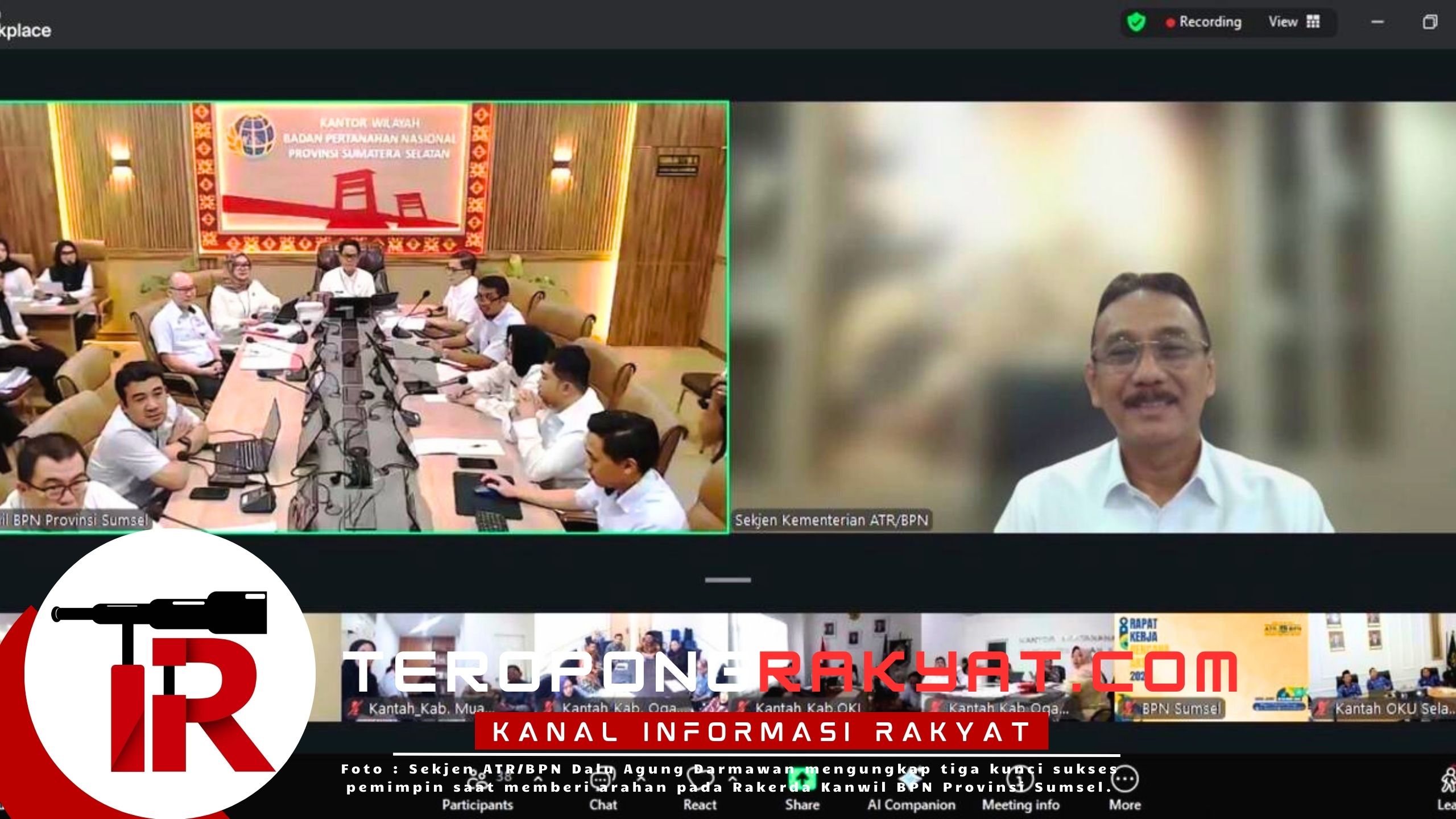 Kunci Sukses Pemimpin Menurut Sekjen ATR/BPN