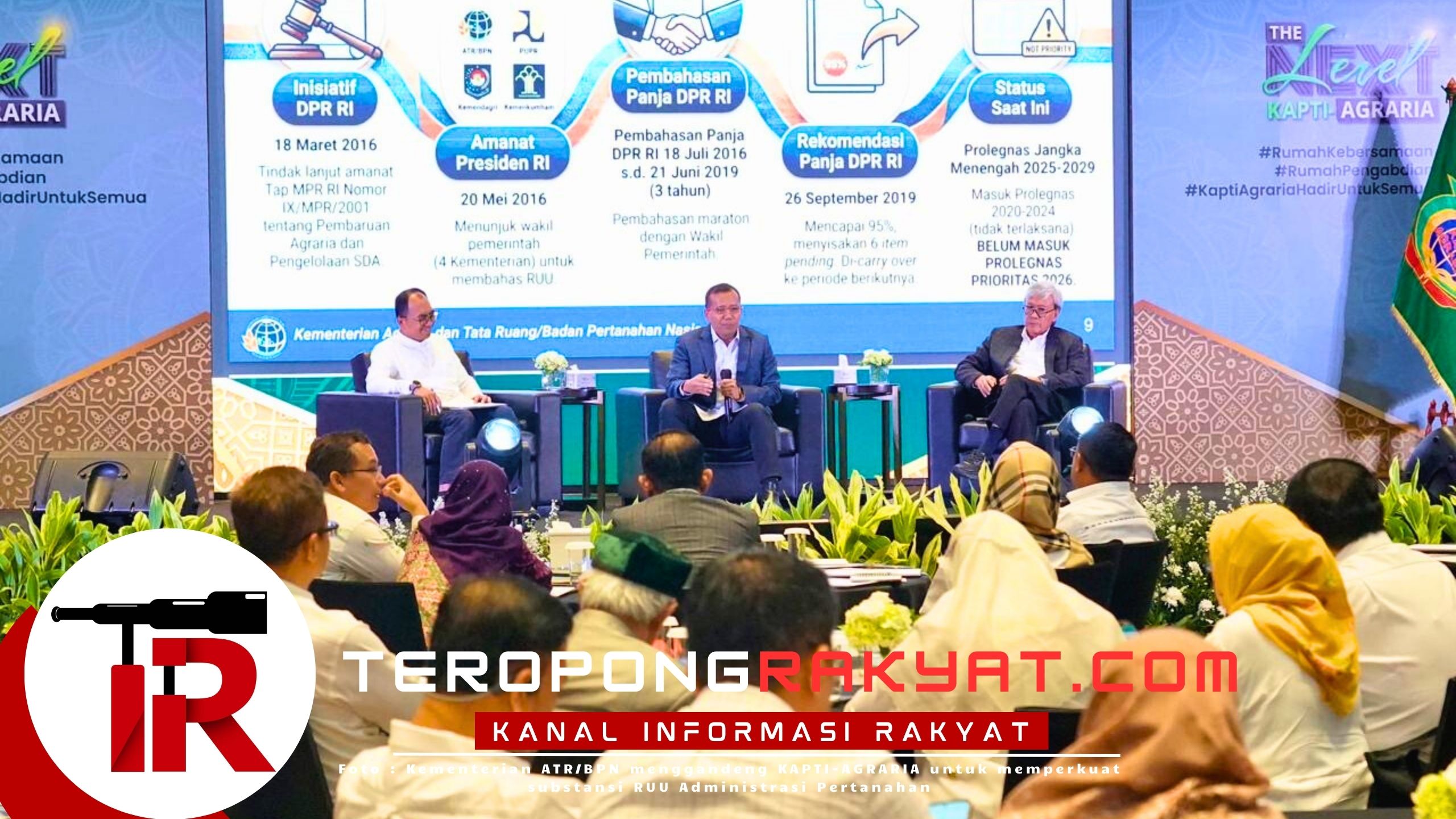 Kementerian ATR/BPN Gandeng KAPTI-AGRARIA Perkuat RUU Administrasi Pertanahan