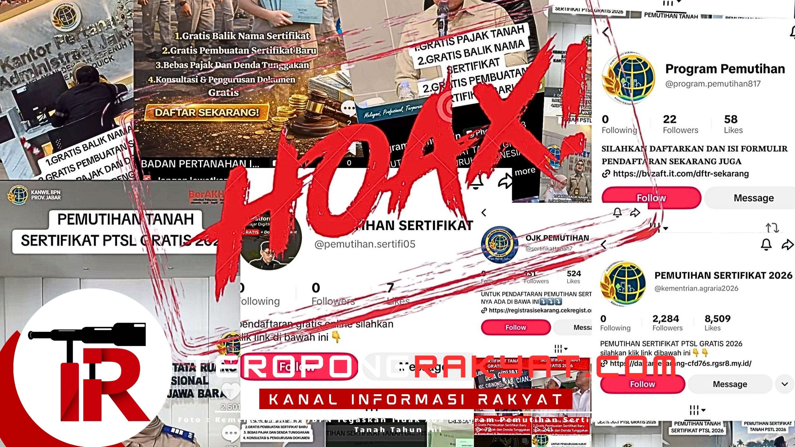 Kementerian ATR/BPN Tegaskan Tidak Ada Program Pemutihan Sertipikat Tanah Tahun Ini