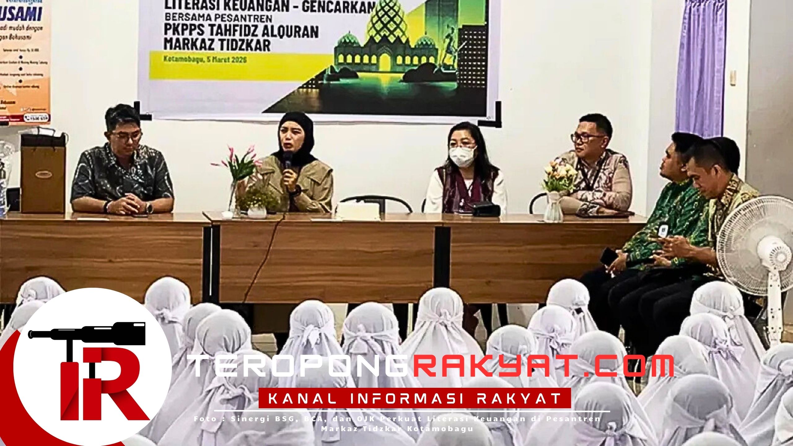 Sinergi BSG, BCA, dan OJK Perkuat Literasi Keuangan di Pesantren Markaz Tidzkar Kotamobagu