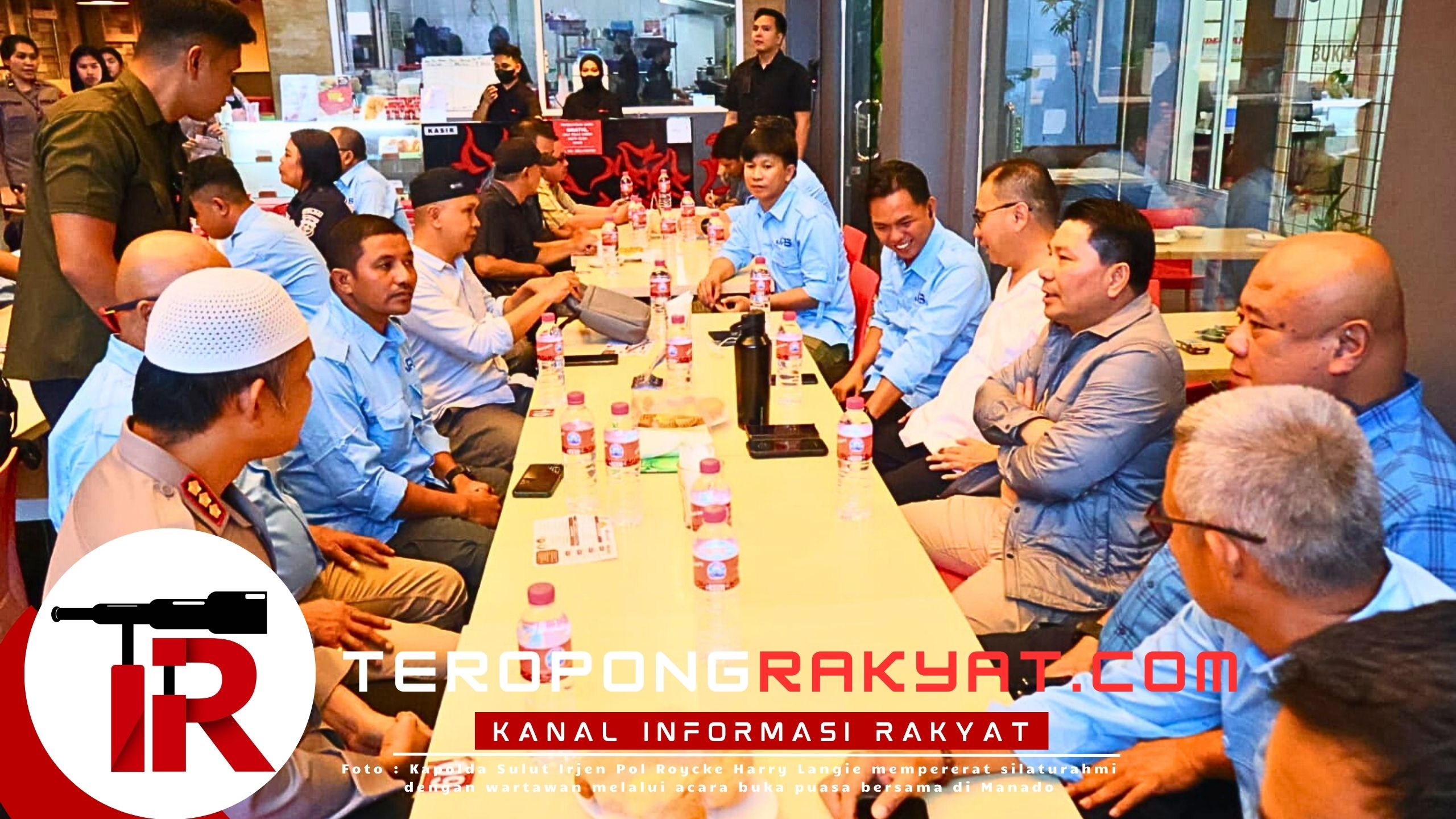 Pererat Silaturahmi Kapolda Sulut Irjen Pol Roycke Harry Langie dan Wartawan Lewat Buka Puasa Bersama