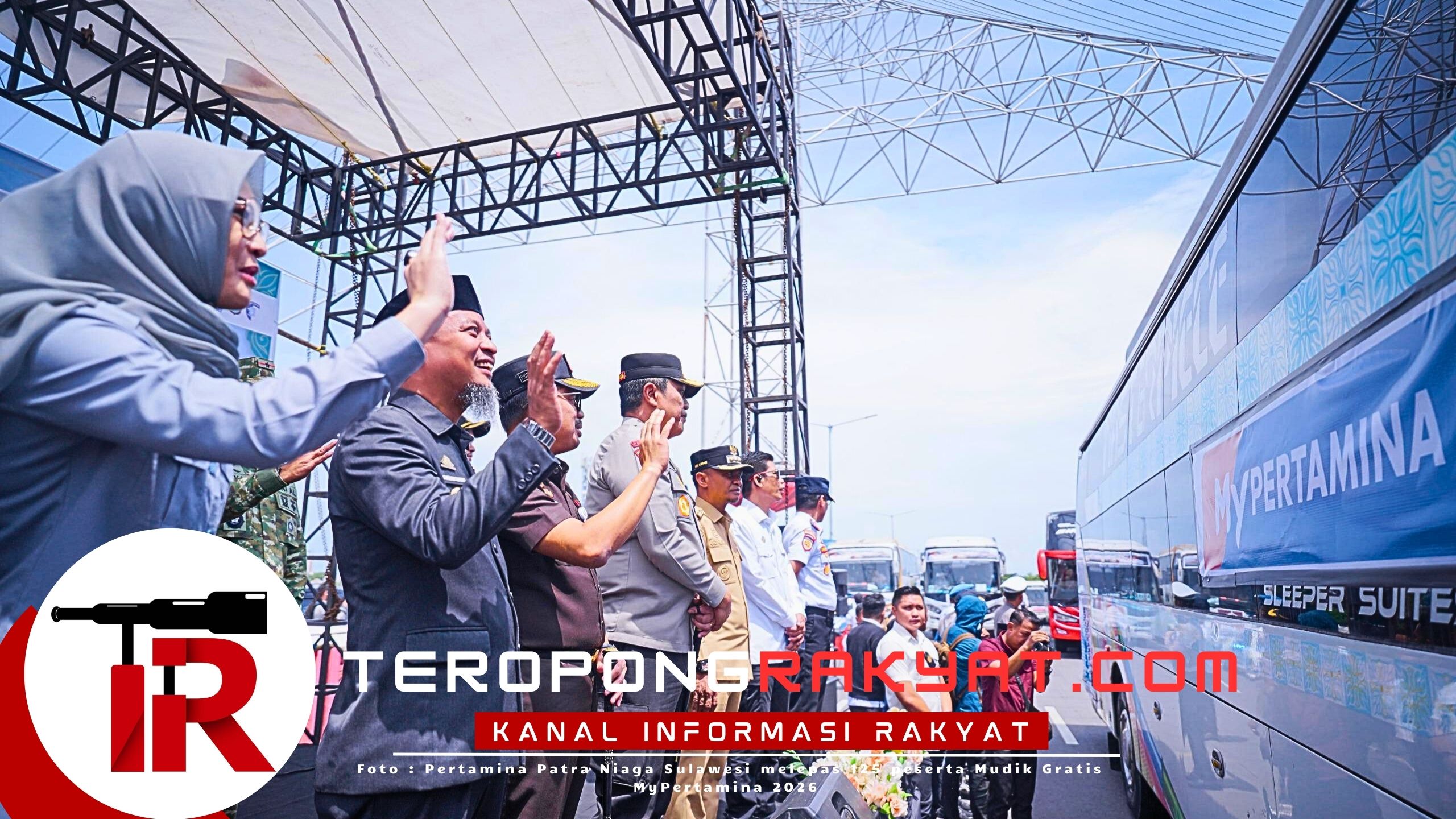 Pertamina Patra Niaga Regional Sulawesi Berangkatkan Peserta Mudik Gratis MyPertamina 2026