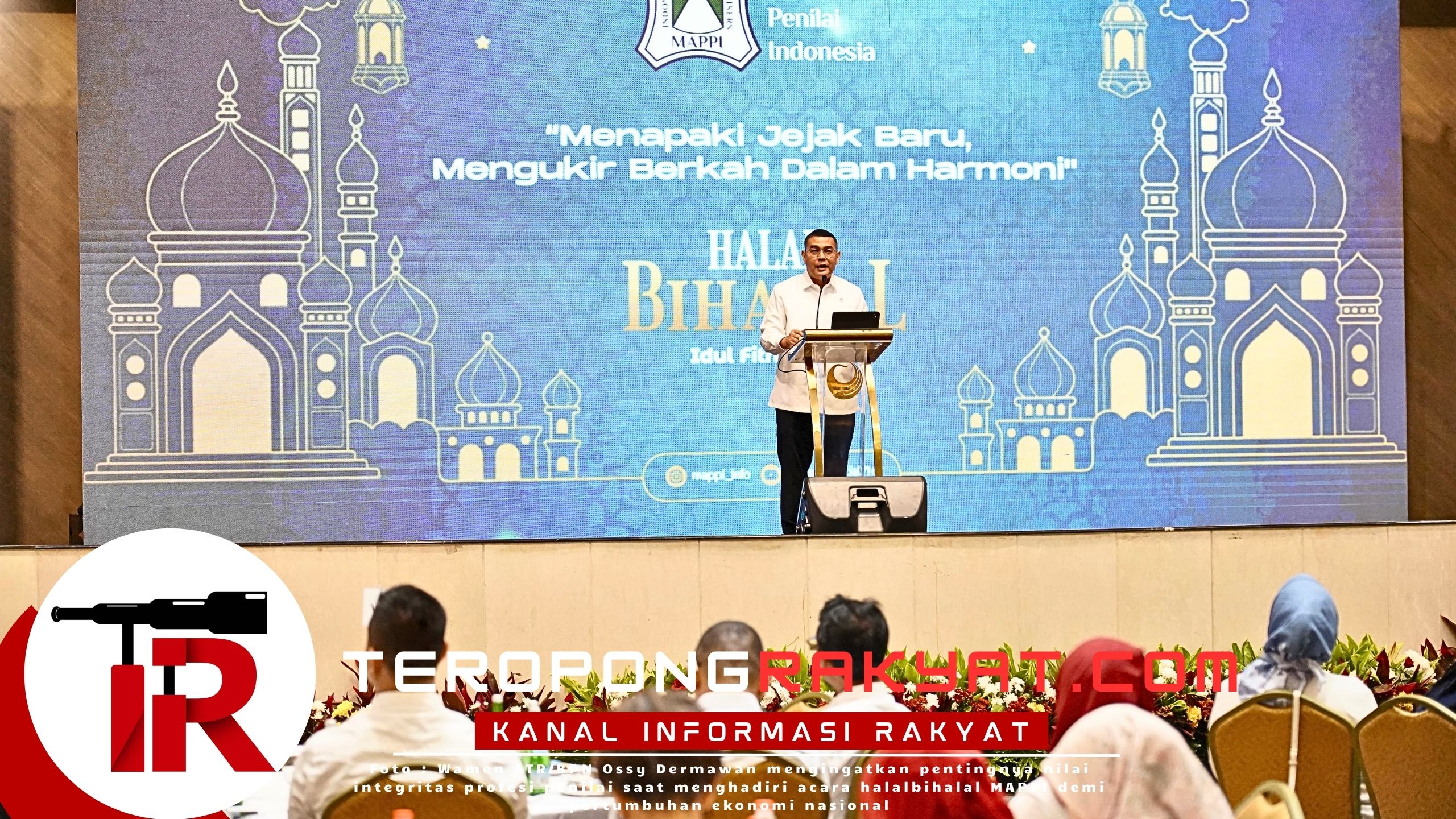 Wamen Ossy Tekankan Pentingnya Nilai Integritas Profesi Penilai di Acara MAPPI