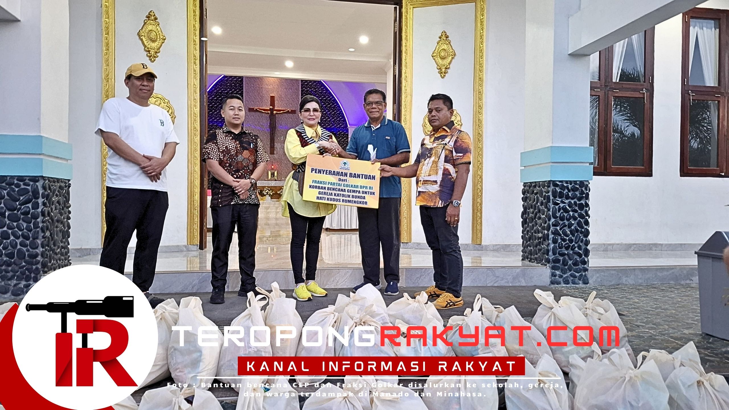 Bantuan Bencana CEP dan Fraksi Golkar Disalurkan ke Manado dan Minahasa