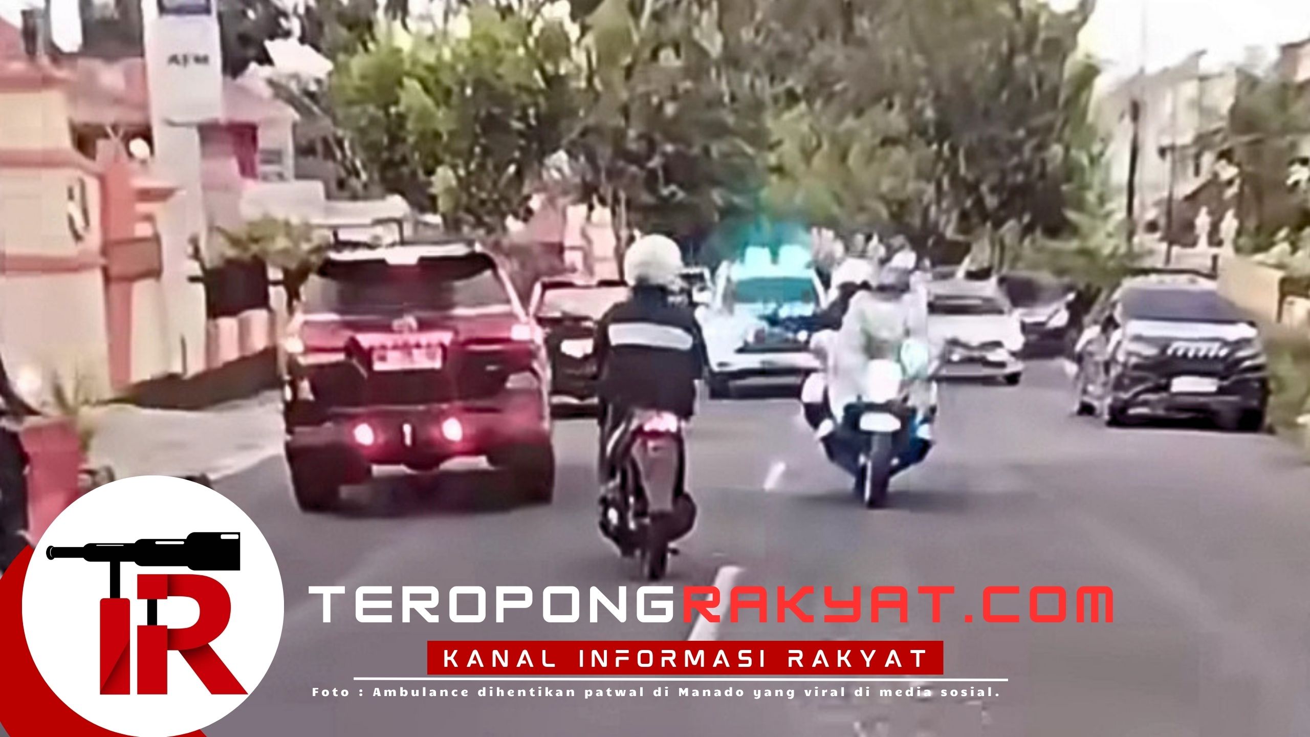 Ambulance Bawa Pasien Darurat Dihentikan Patwal Ditlantas Polda Sulut Viral di Media Sosial