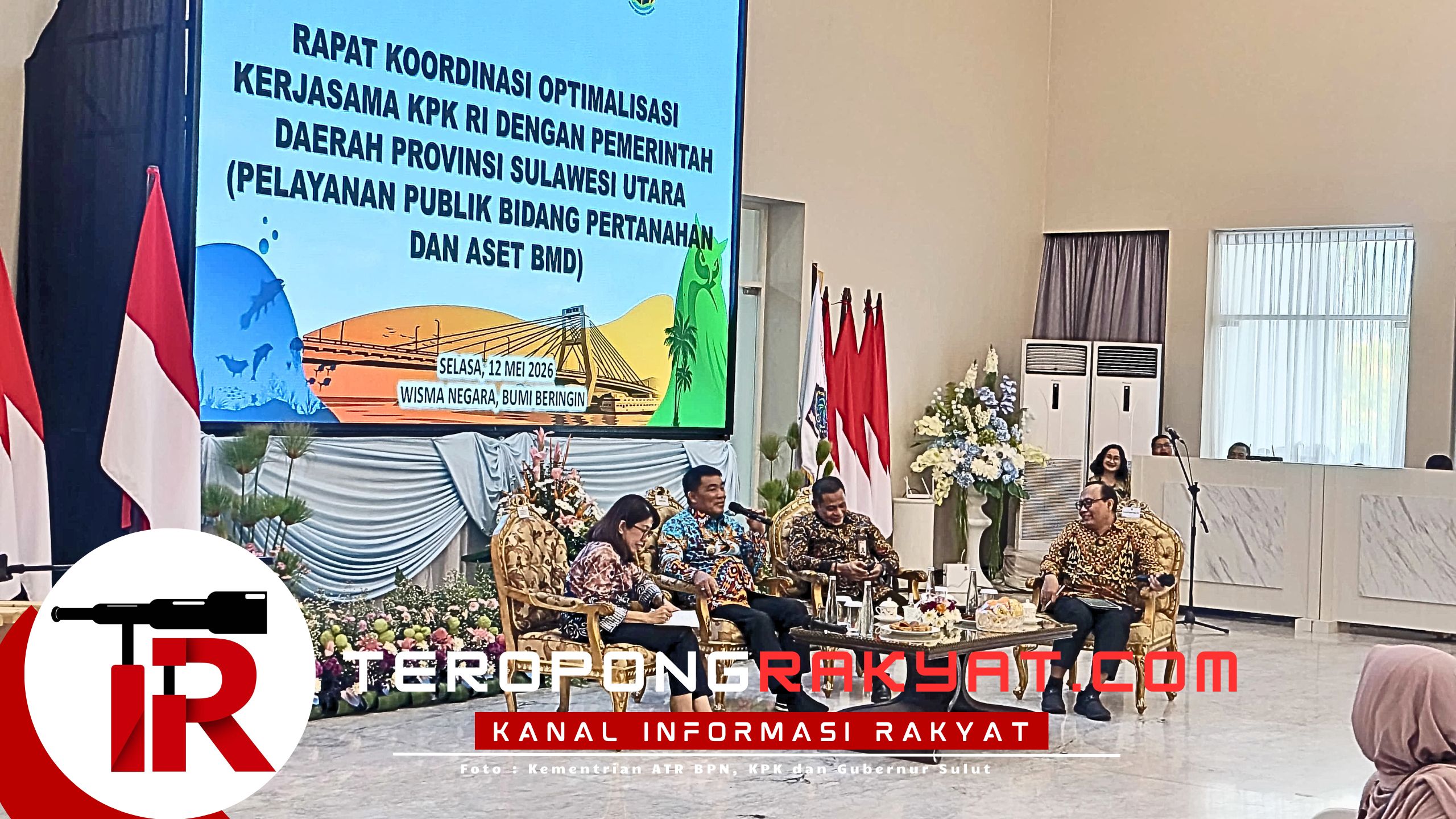 Kementrian ATR/BPN dan KPK Gelar Rakor di Manado, Dorong Transformasi Layanan Pertanahan dan Cegah Korupsi