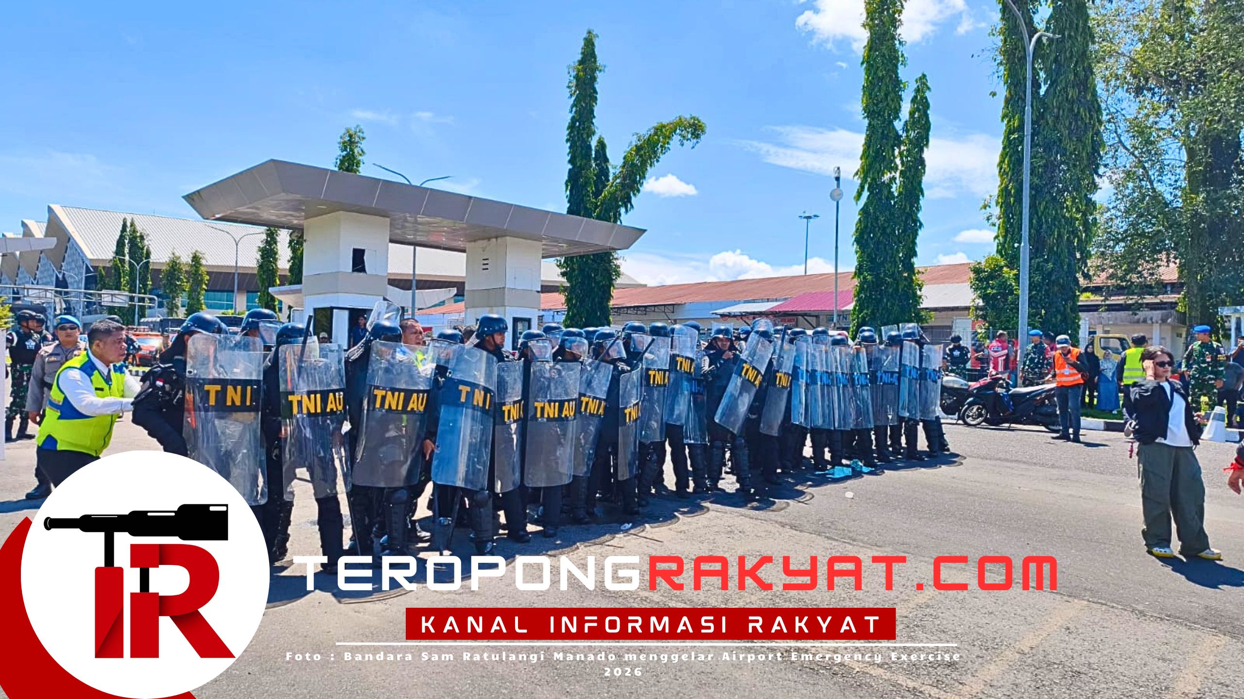 Bandara Sam Ratulangi Manado Gelar Simulasi Kecelakaan Pesawat dan Ancaman Bom dalam Airport Emergency Exercise 2026