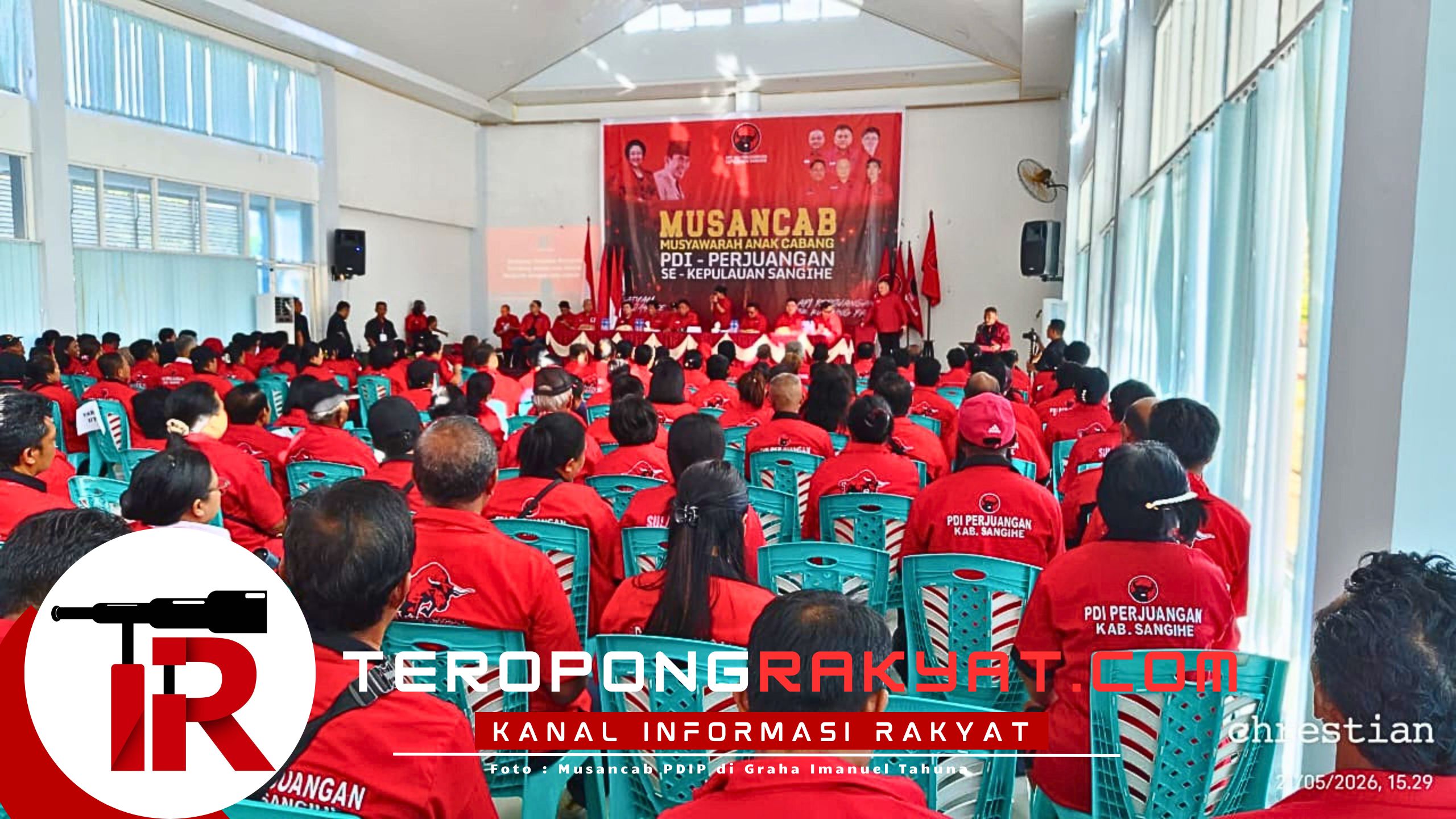 PDIP Sulut Gelar Musancab di Sangihe, Olly Dondokambey Tekankan Soliditas Kader
