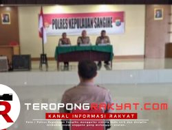 Enam Anggota Polres Sangihe Jalani Sidang Kode Etik dan Disiplin