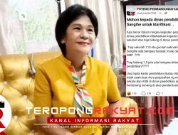 PLT Kadis Dikbud Sangihe Klarifikasi Isu Tudingan Pungli Giat Purna-tugas